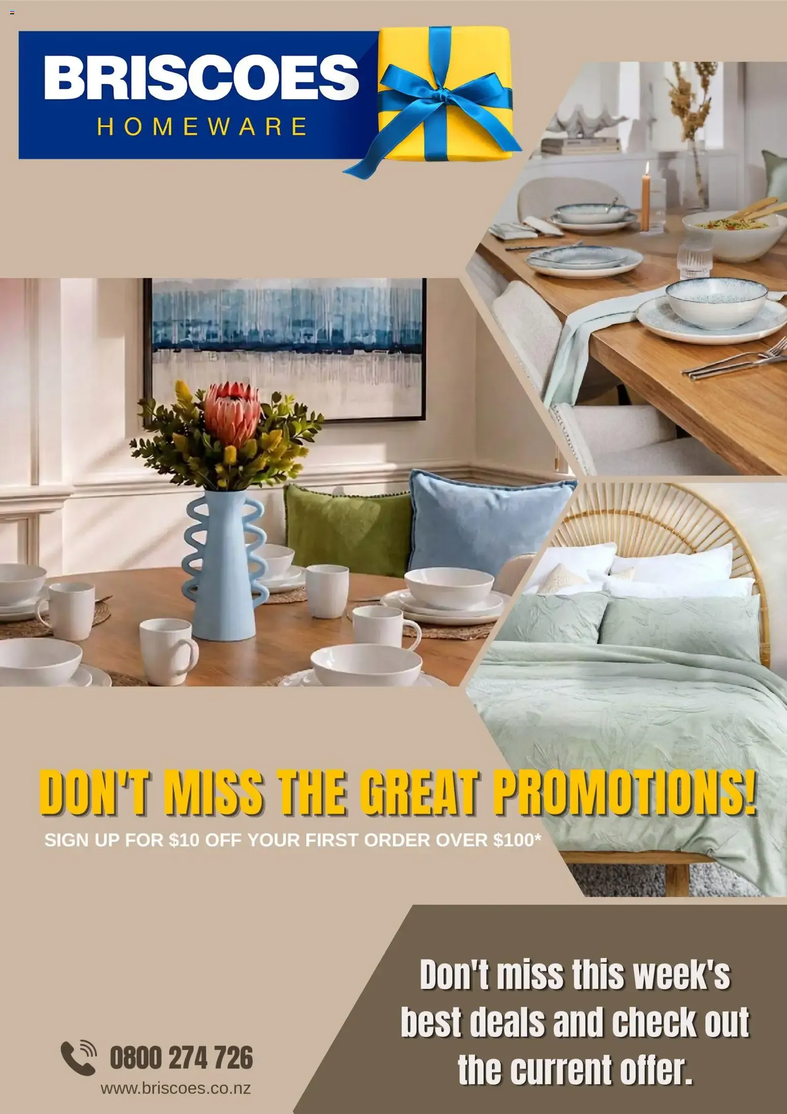 Briscoes Homeware - Promociones y Ofertas from 3 August to 31 August 2026 - Catalogue Page 1