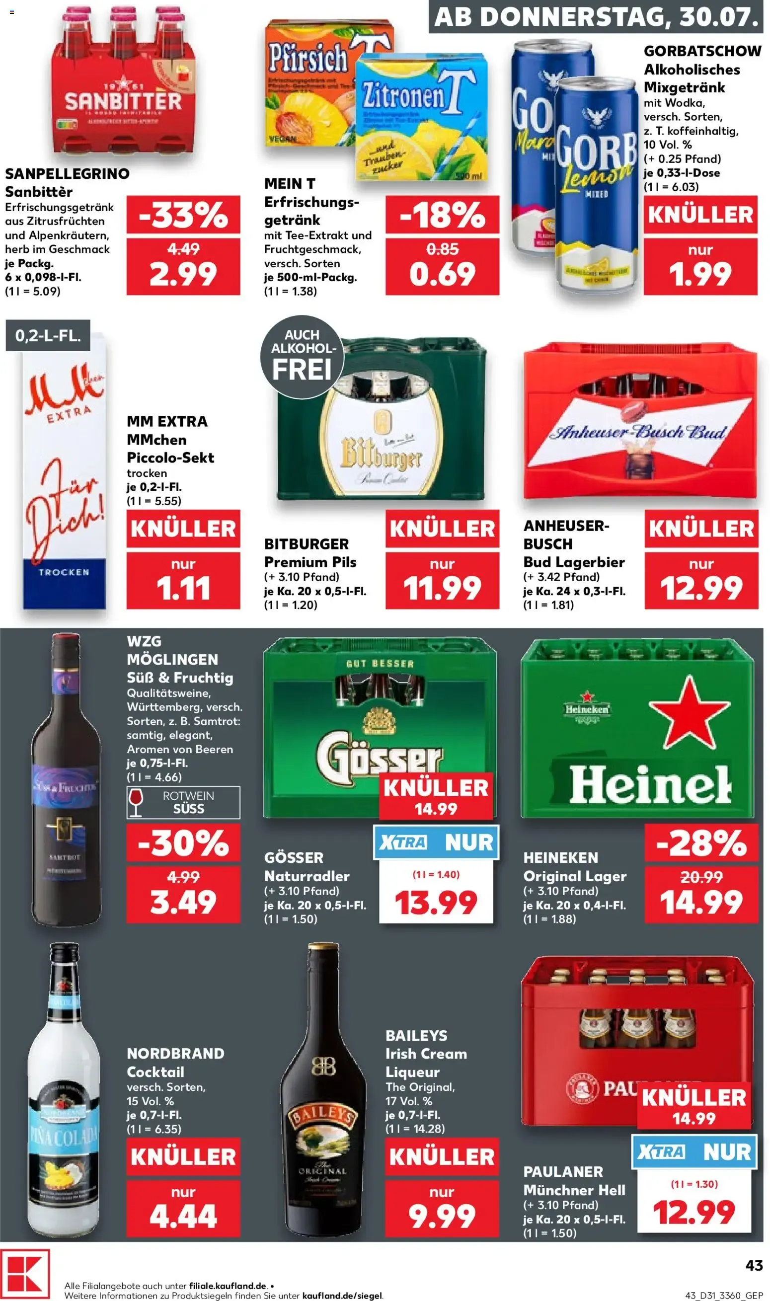 Prospekt Kaufland ab 30.07.2026 » Angebote Online zum Blättern von 30. Juli bis 5. August 2026 - Prospekt seite 43