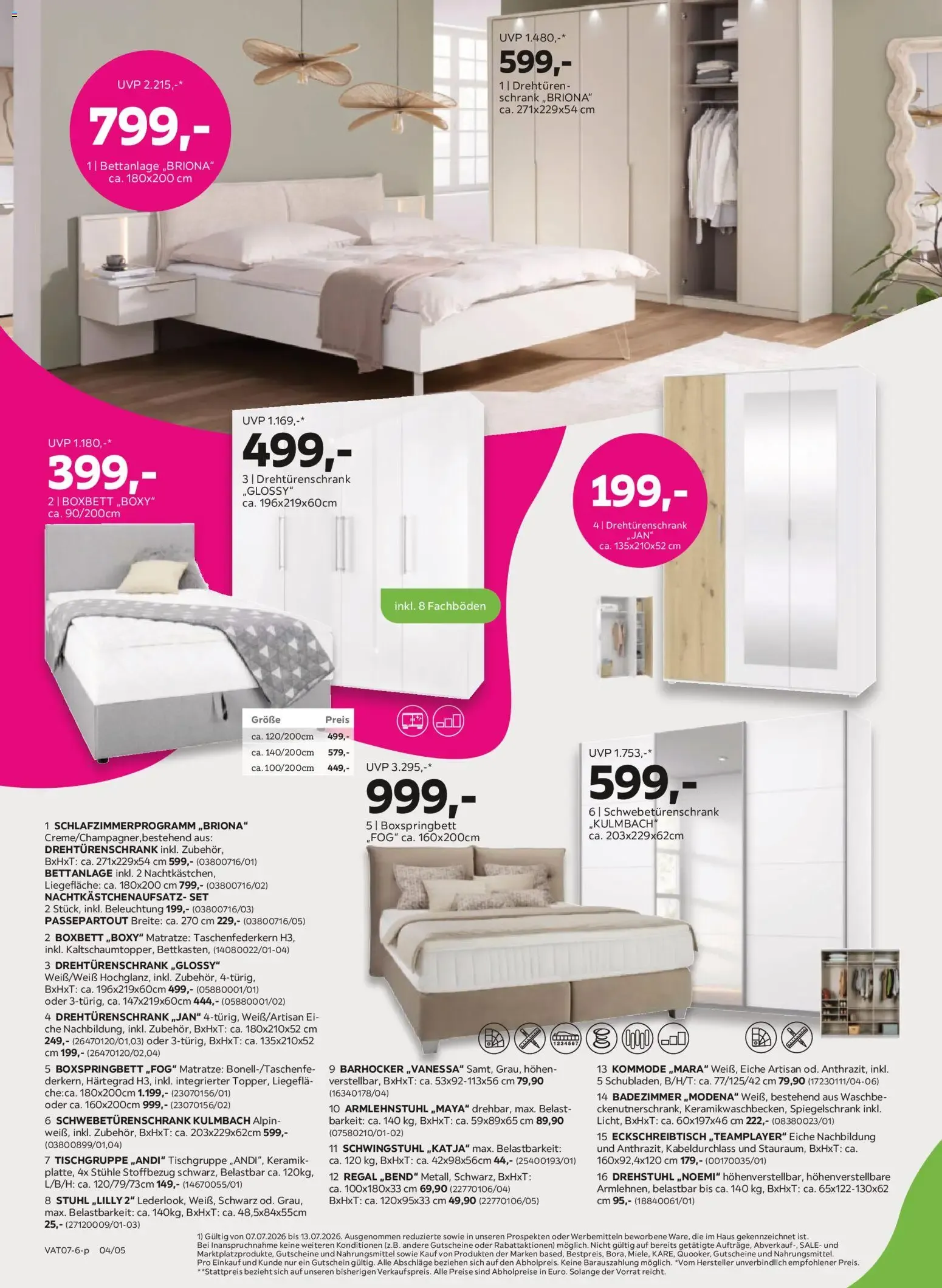 Mömax SALE: Hasta -70% en Muebles y Cocinas von 7. Juli bis 13. Juli 2026 - Flugblätt seite  4