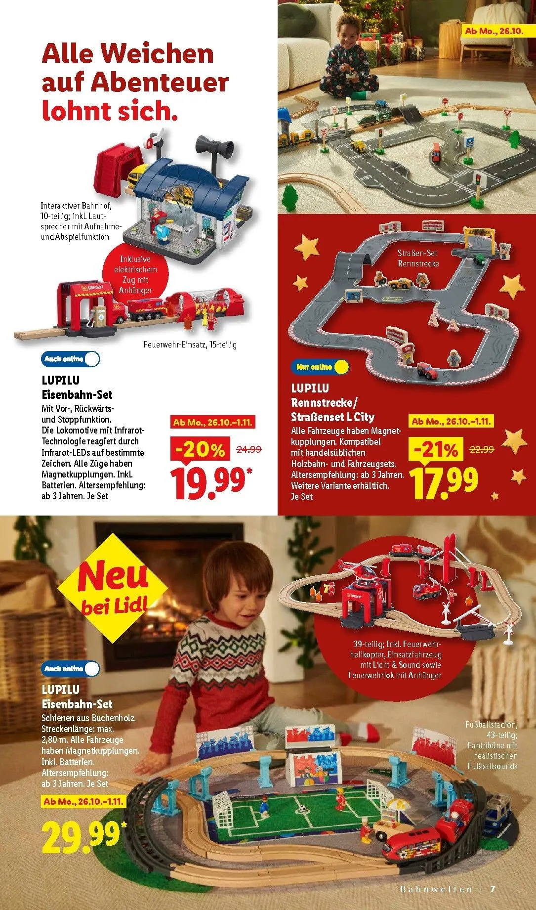 Die Magie des Schenkens lohnt sich. Entdecke zahlreiche Geschenkideen von 26. Oktober bis 24. Dezember 2026 - Prospekt seite 7