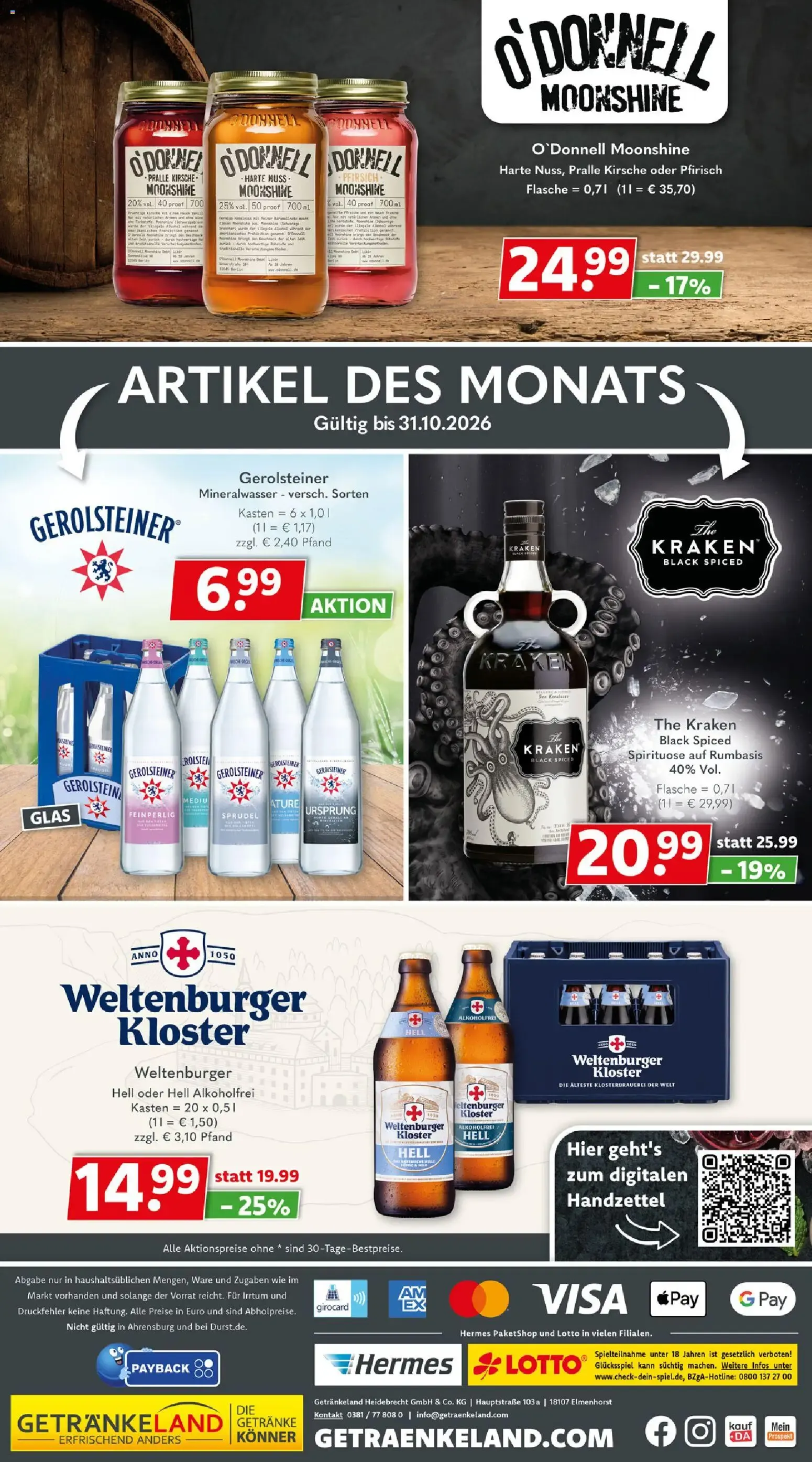 Getränkeland Prospekt (ab 12.10.2026) zum Blättern von 12. Oktober bis 24. Oktober 2026 - Prospekt seite 6
