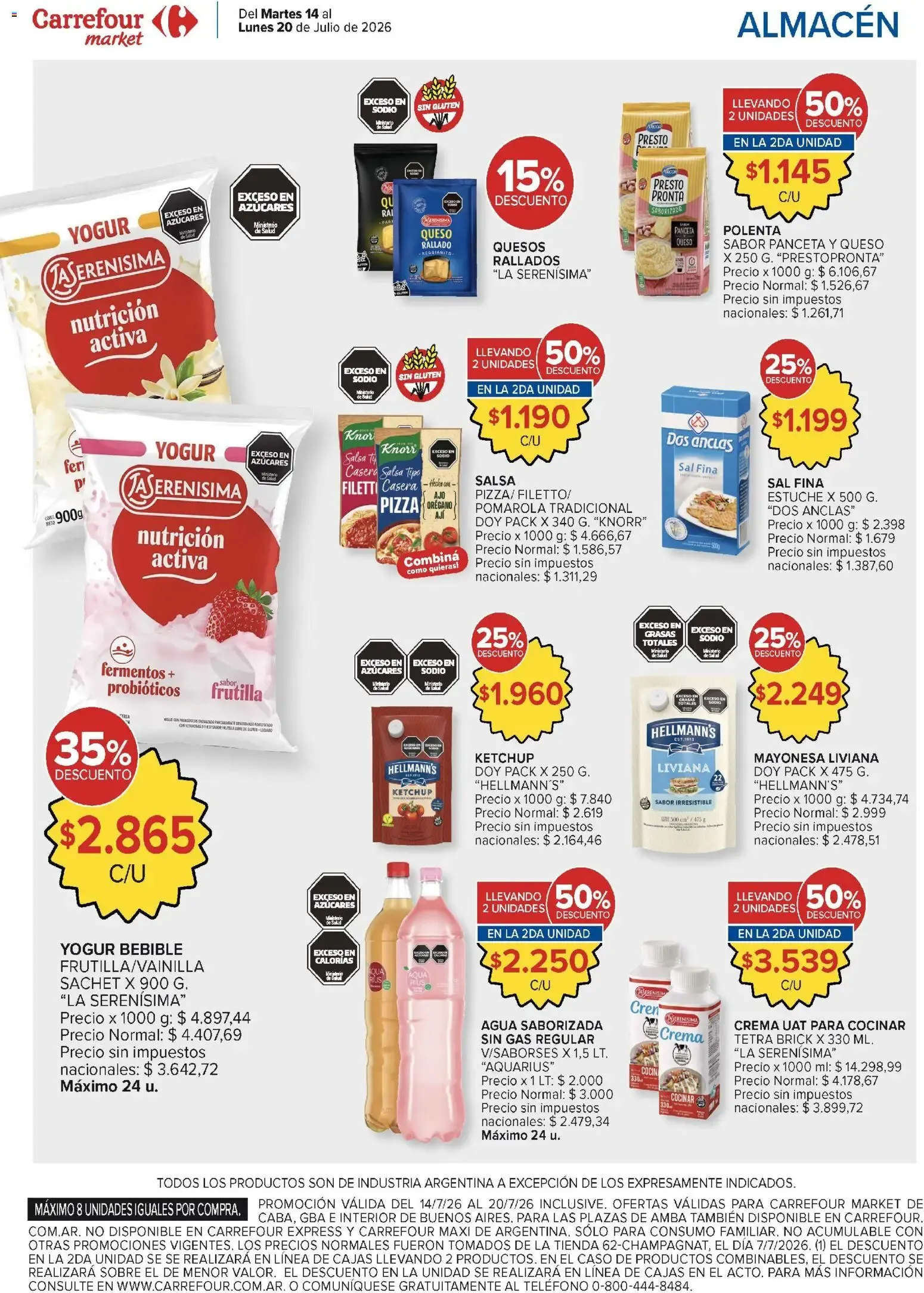 Ofertas de Carrefour Market catálogo del 14/07/2026 - 20/07/2026 14 de julio al 20 de julio 2026 - Página 10 del catálogo