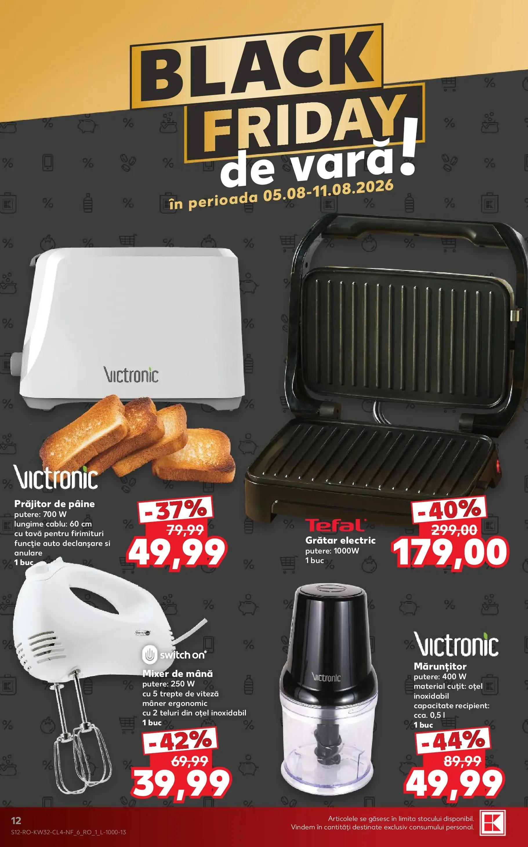 Catalog Kaufland Black Friday de Vară de la 5 august până la 11 august 2026 - Revista Pagina 12