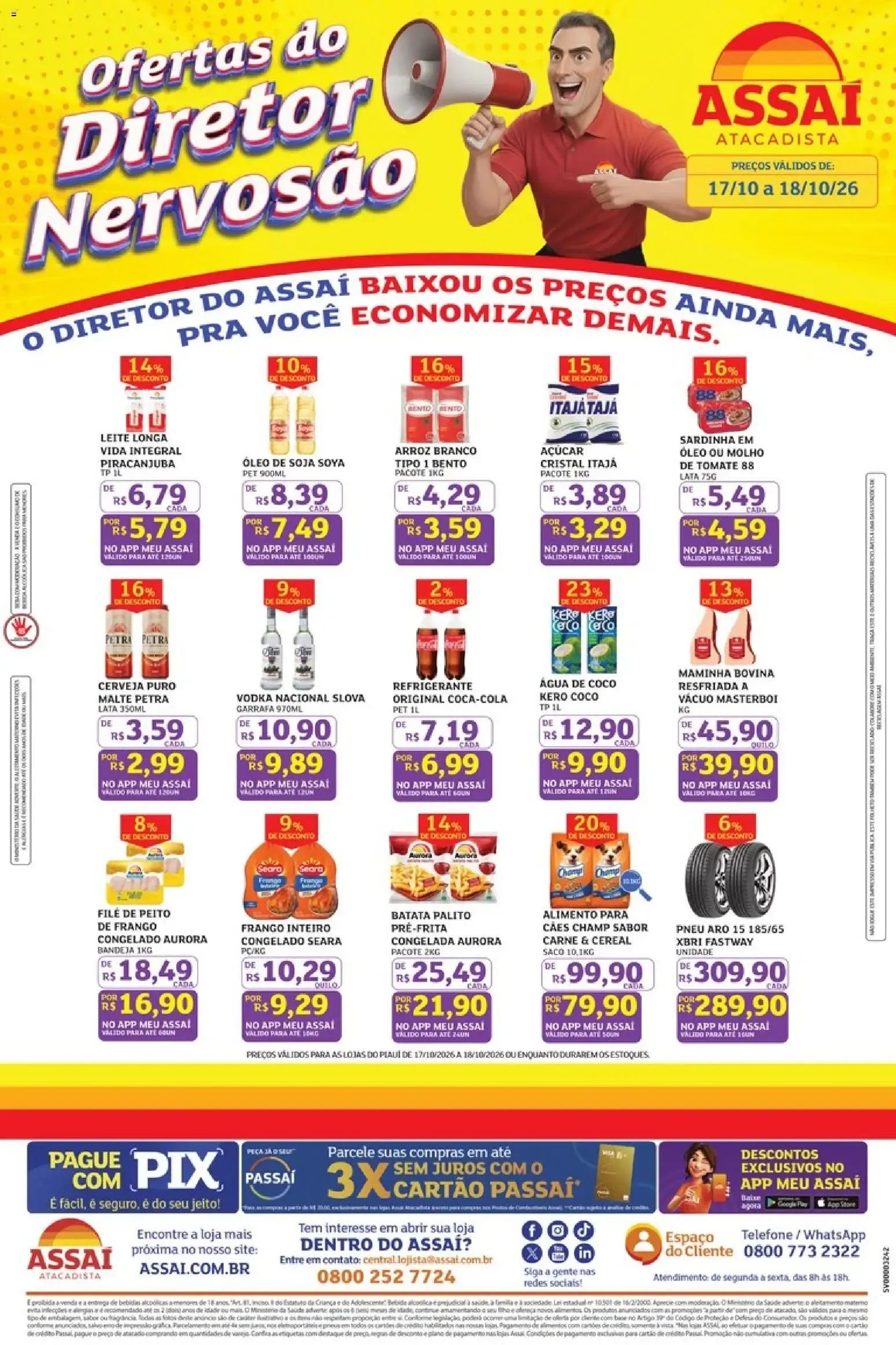 Encarte de Ofertas do Diretor Nervosão 17 de outubro até 18 de outubro 2026 - Pagina 1
