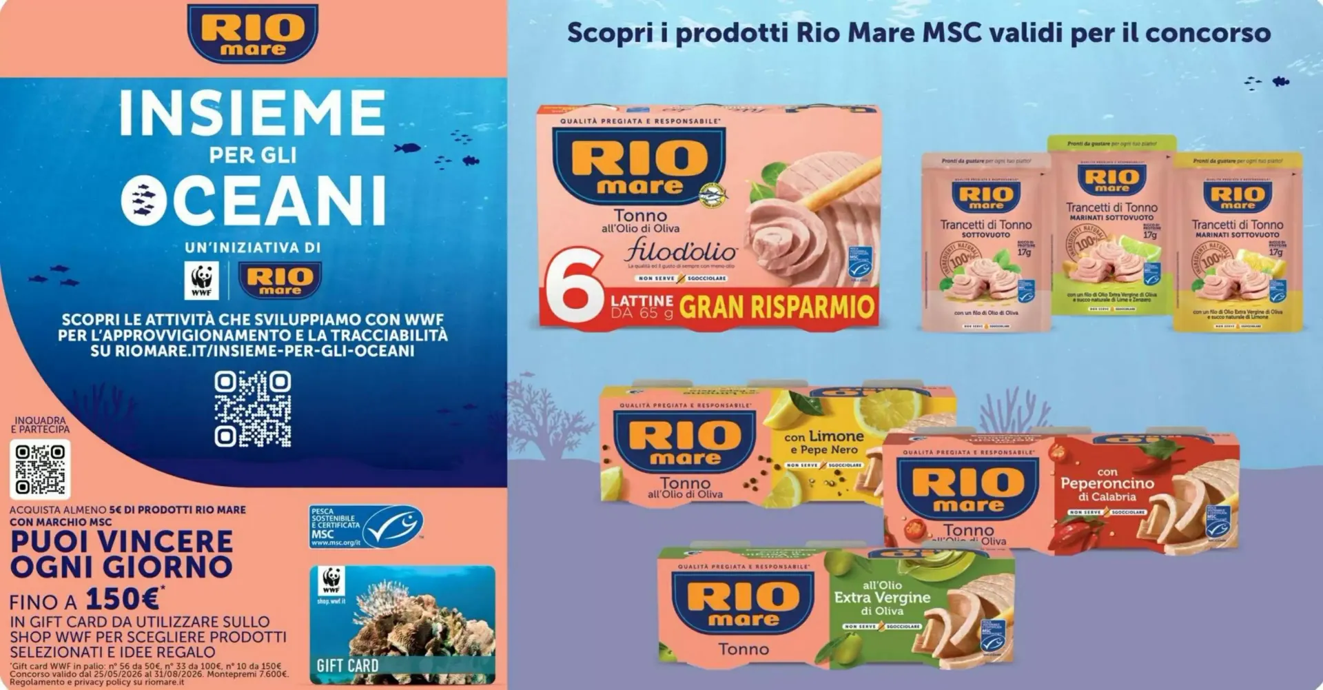 Rio Mare - Insieme per gli Oceani y Concurso da 25 maggio a 31 agosto di 2026 - Pagina del volantino 1