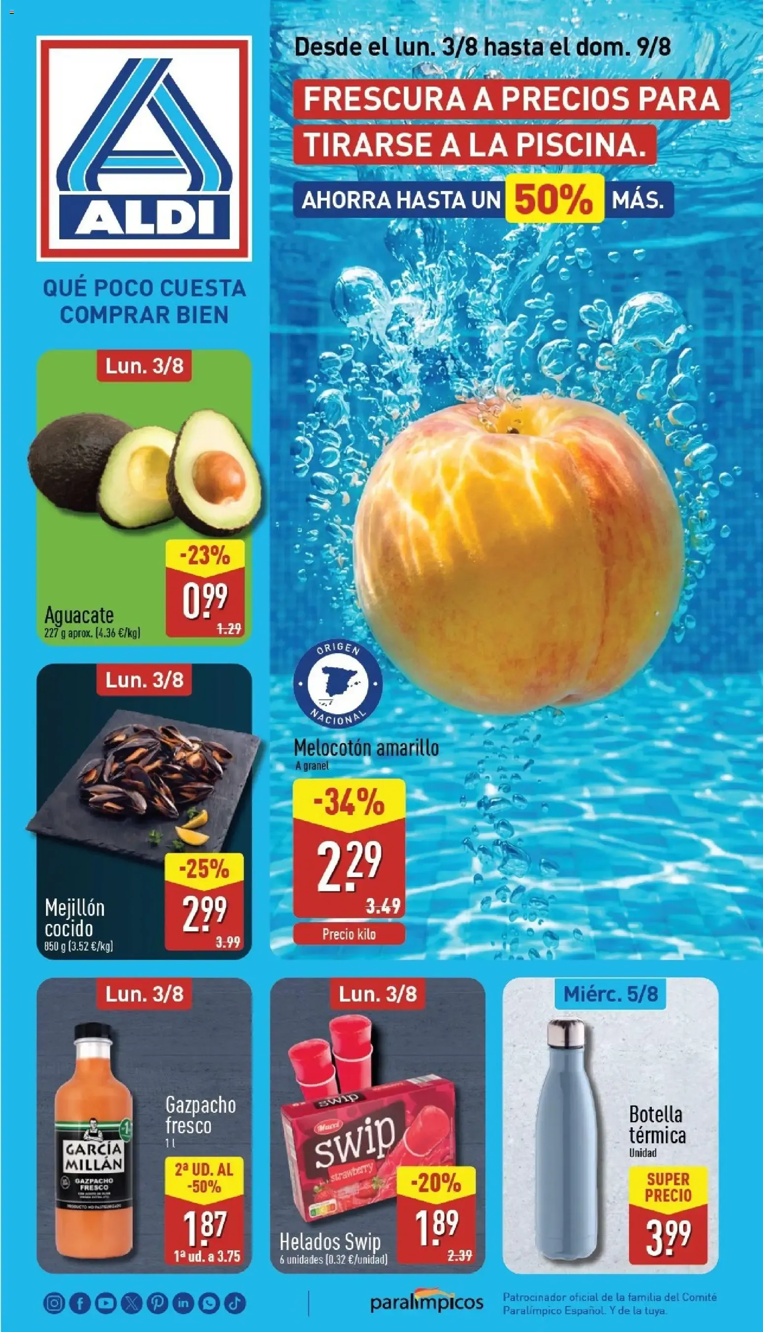 FRESCURA A PRECIOS PARA TIRARSE A LA PISCINA.
