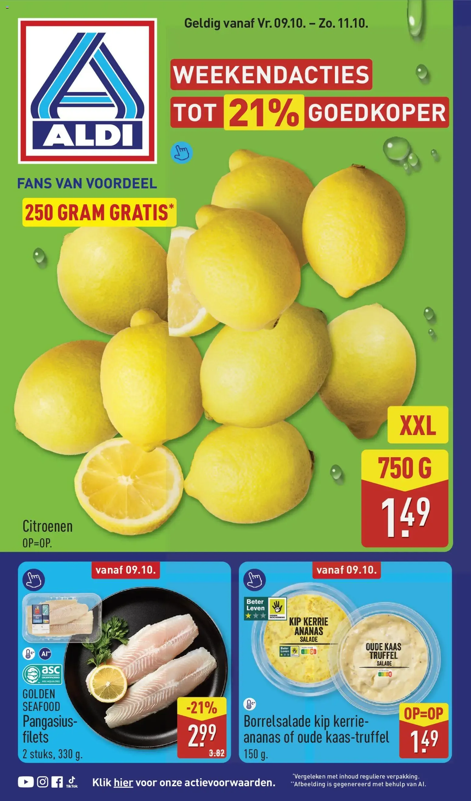 Aldi folder vanaf 09-10-2026 (volgende, deze week) van 9 oktober tot 11 oktober 2026 - Folder pagina 1
