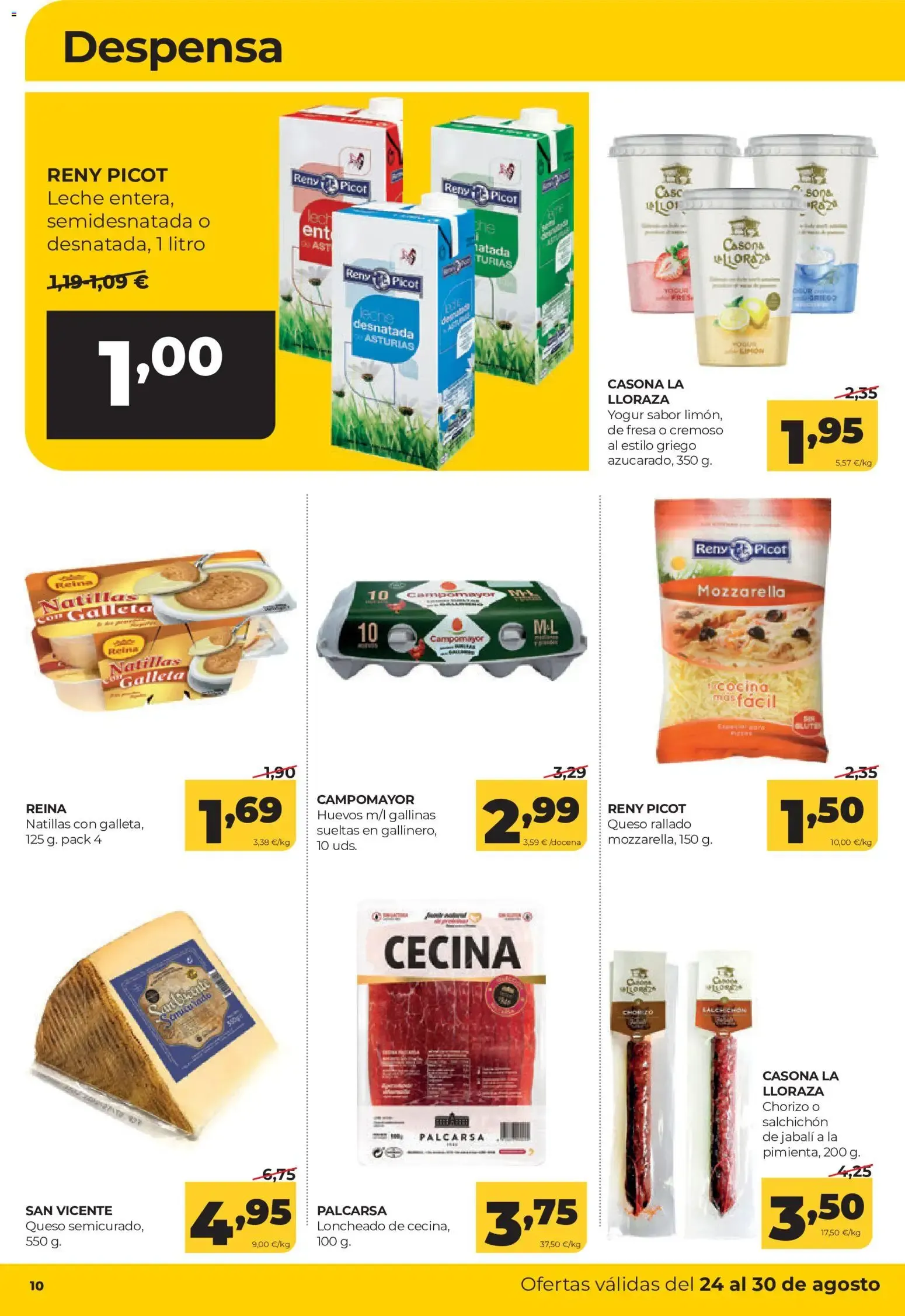 Catálogo de Alimerka folleto del 24/08/2026 | Catálogo 24 de agosto al 30 de agosto 2026 - Página 10