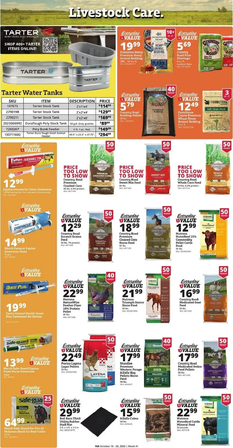 Weekly promotion Current Rural King - Pet-O-Ween leaflet valid from Thursday 10/15/2026 to Wednesday 10/28/2026 spanning from October 15 to October 28 2026 - Page 10 for Catalogue 365
