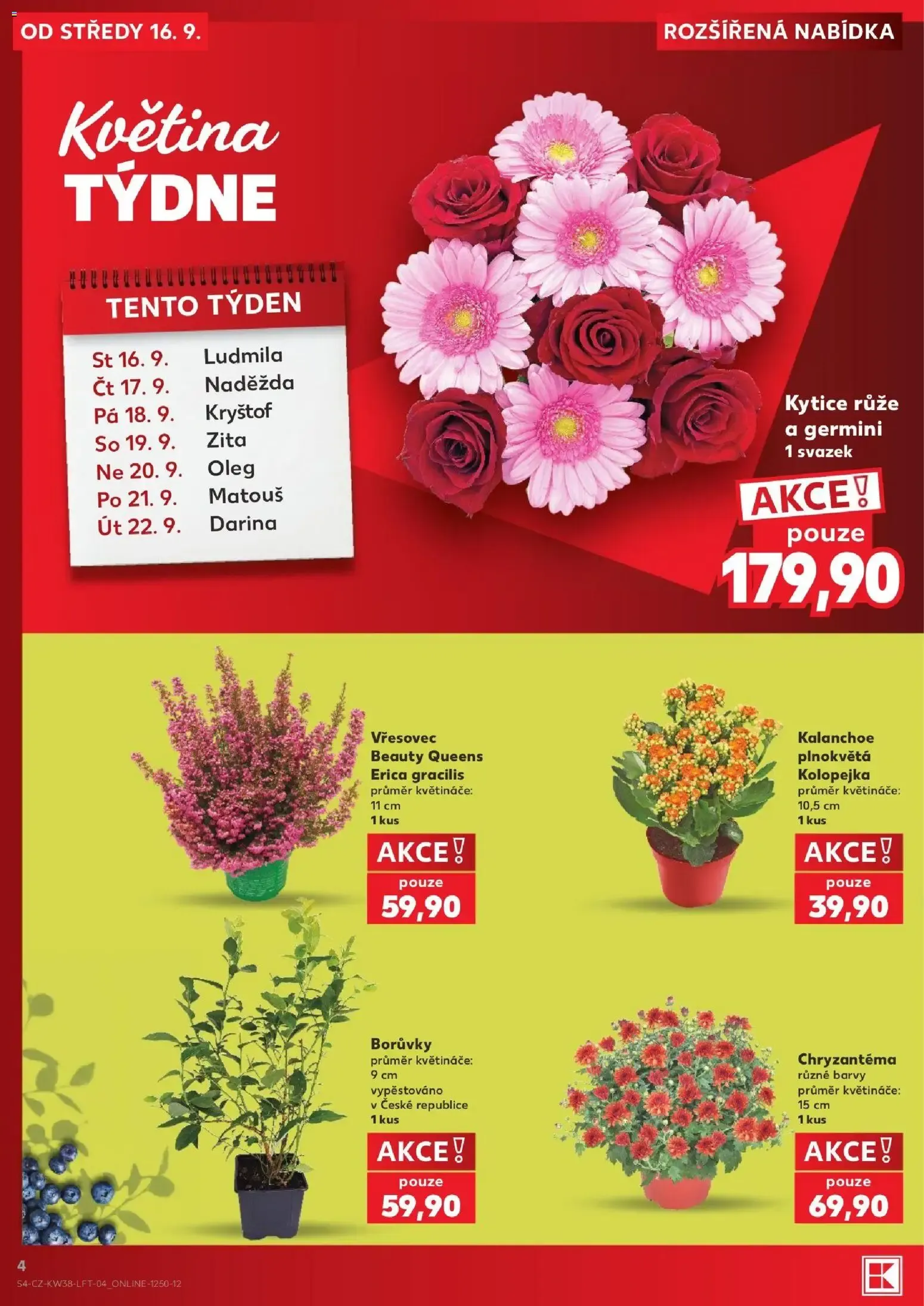 Kaufland Leták: XTRA 2x více bodů za středeční nákup - 16. září 22. září 2026 - Page 4