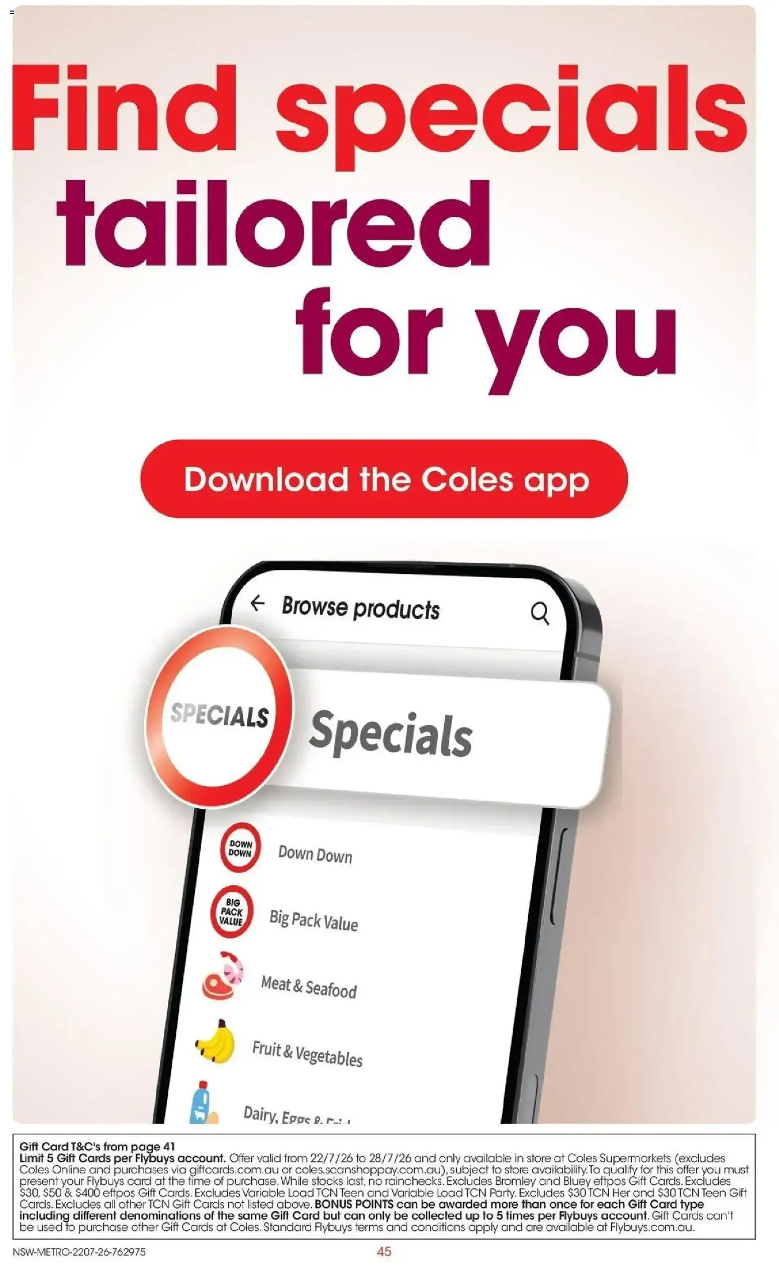 Coles catalogue valid from 22/07/2026 > Online Australia - Catalogue valid from 22 July to 28 July 2026 - page 45
