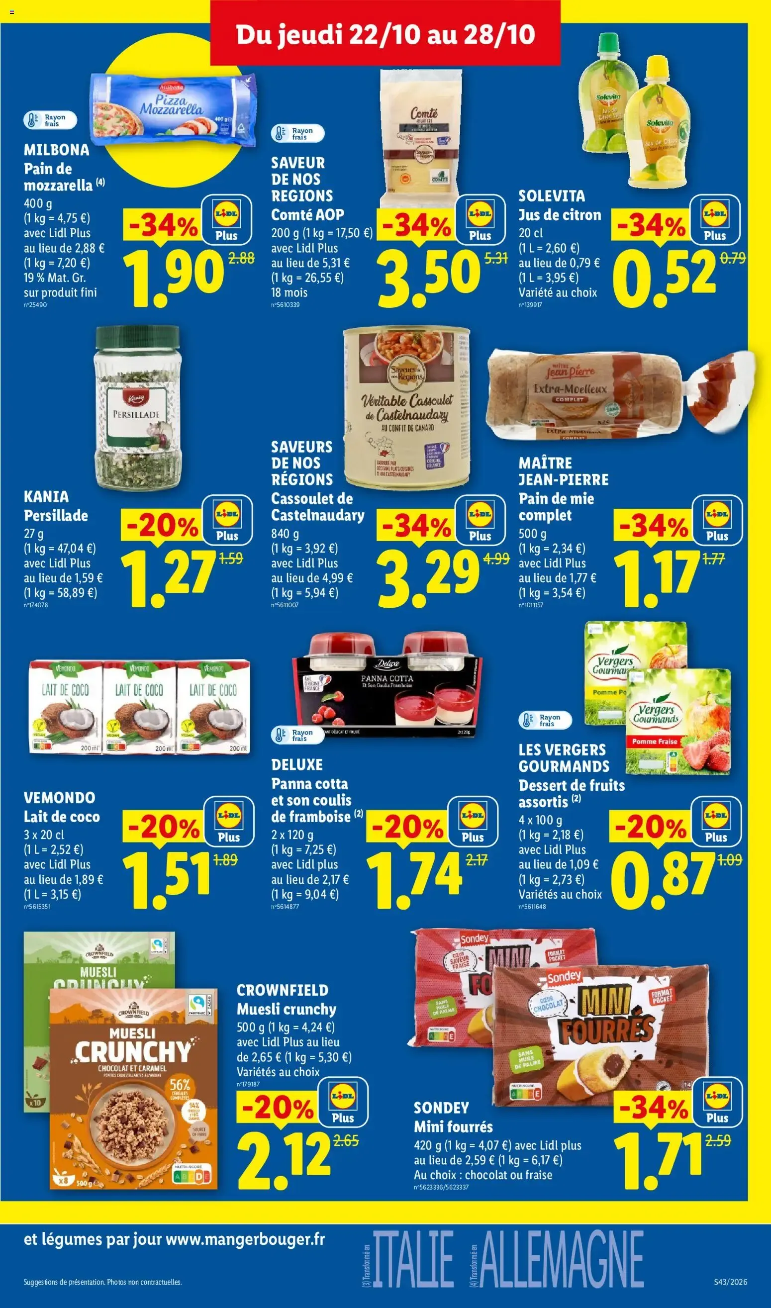 Lidl: Le Moins Toujours Plus du 22 octobre au 28 octobre 2026 - Catalogue page 17