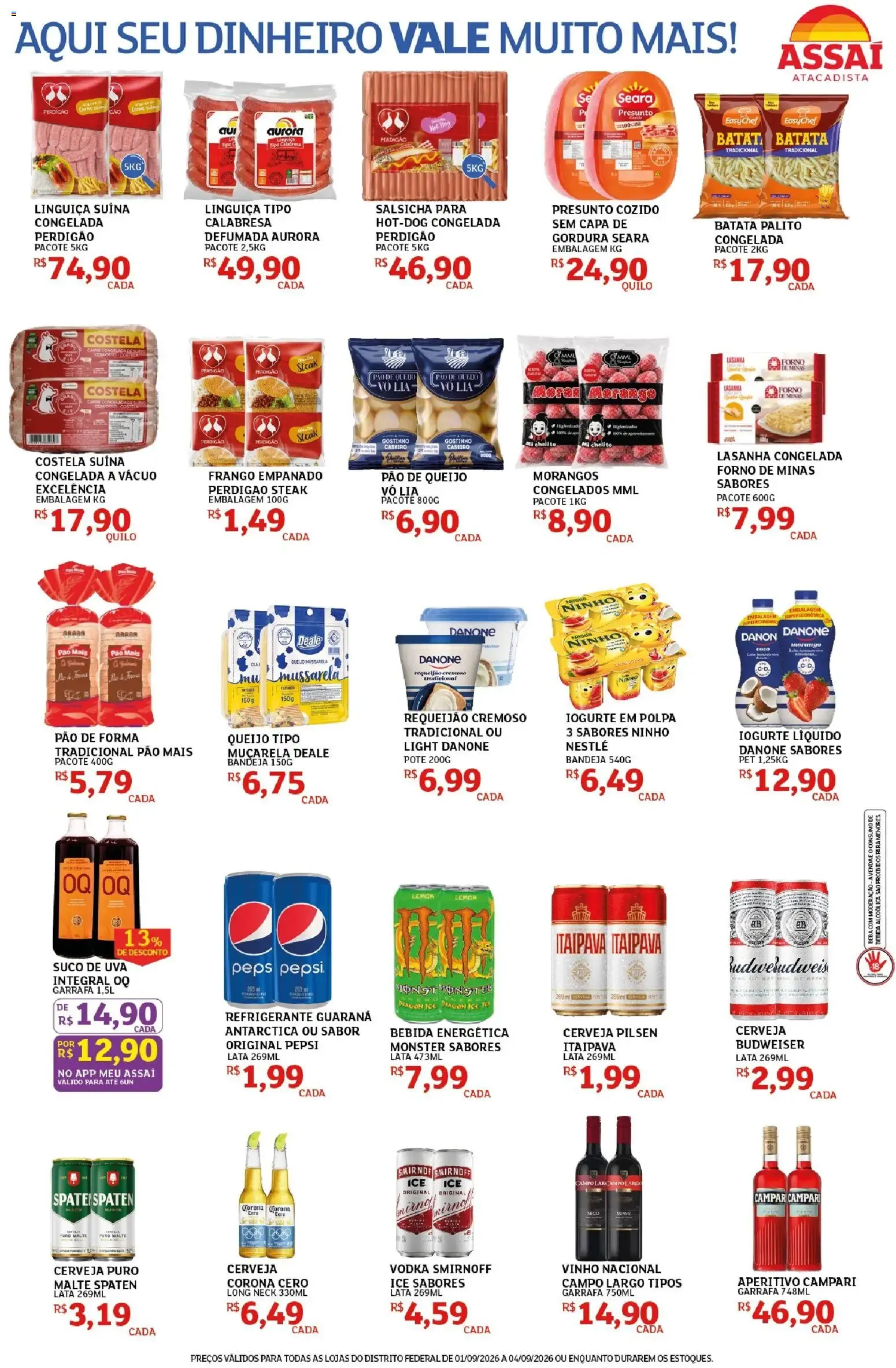 Encarte de Assaí Atacadista ofertas de 01/09/2026 | Promoções Online 1 de setembro até 4 de setembro 2026 - Pagina 1