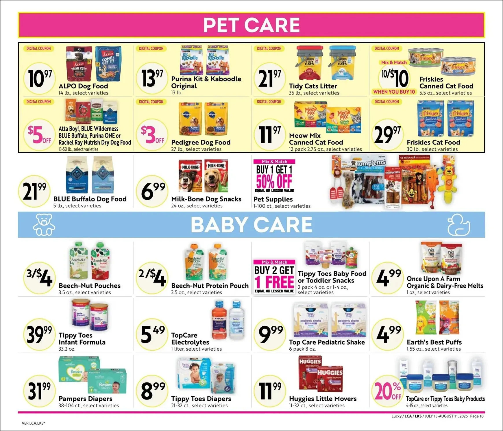 Weekly promotion Lucky Steals & Deals spanning from July 15 to August 11 2026 - Page 10 for Catalogue 365