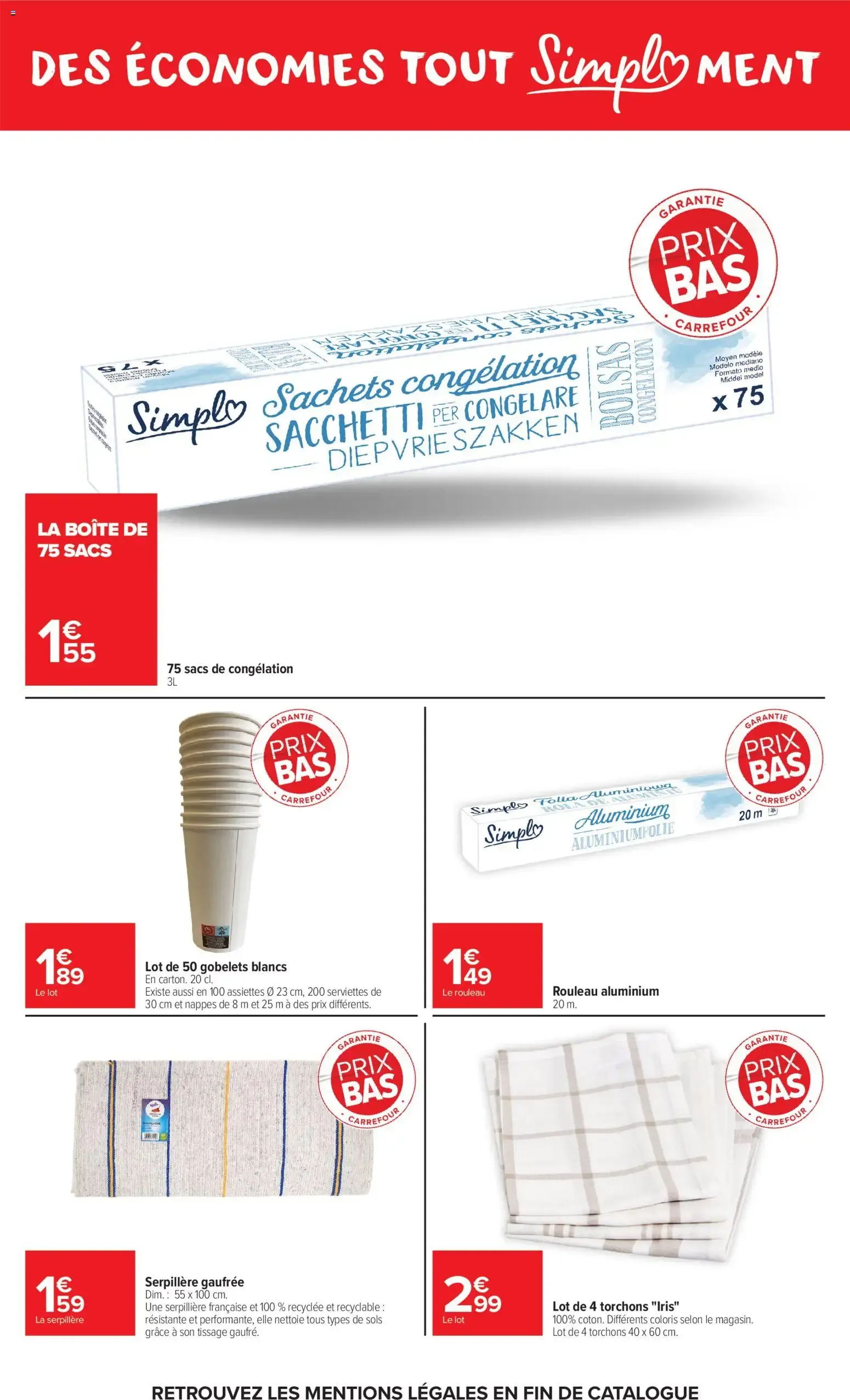 Carrefour Market Garantie prix bas-tout simpl'ment à partir du 01/06/2026 - promo en ligne du 1 juin au 21 juin 2026 - Catalogue page 11
