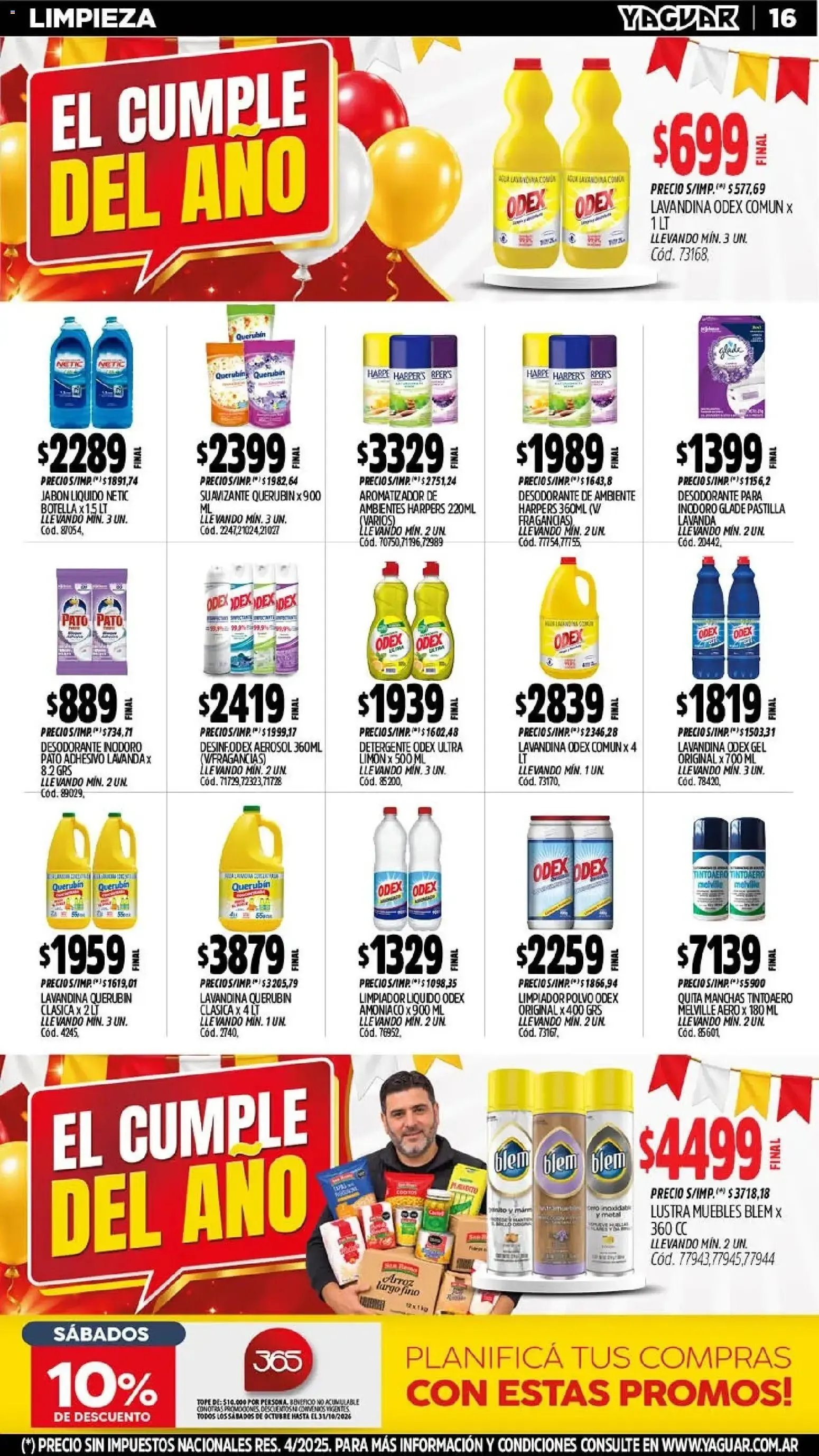 Ofertas de Yaguar - Oferta Semanal Mar del Plata del 26/10/2026 - 31/10/2026 26 de octubre al 31 de octubre 2026 - Página 17 del catálogo