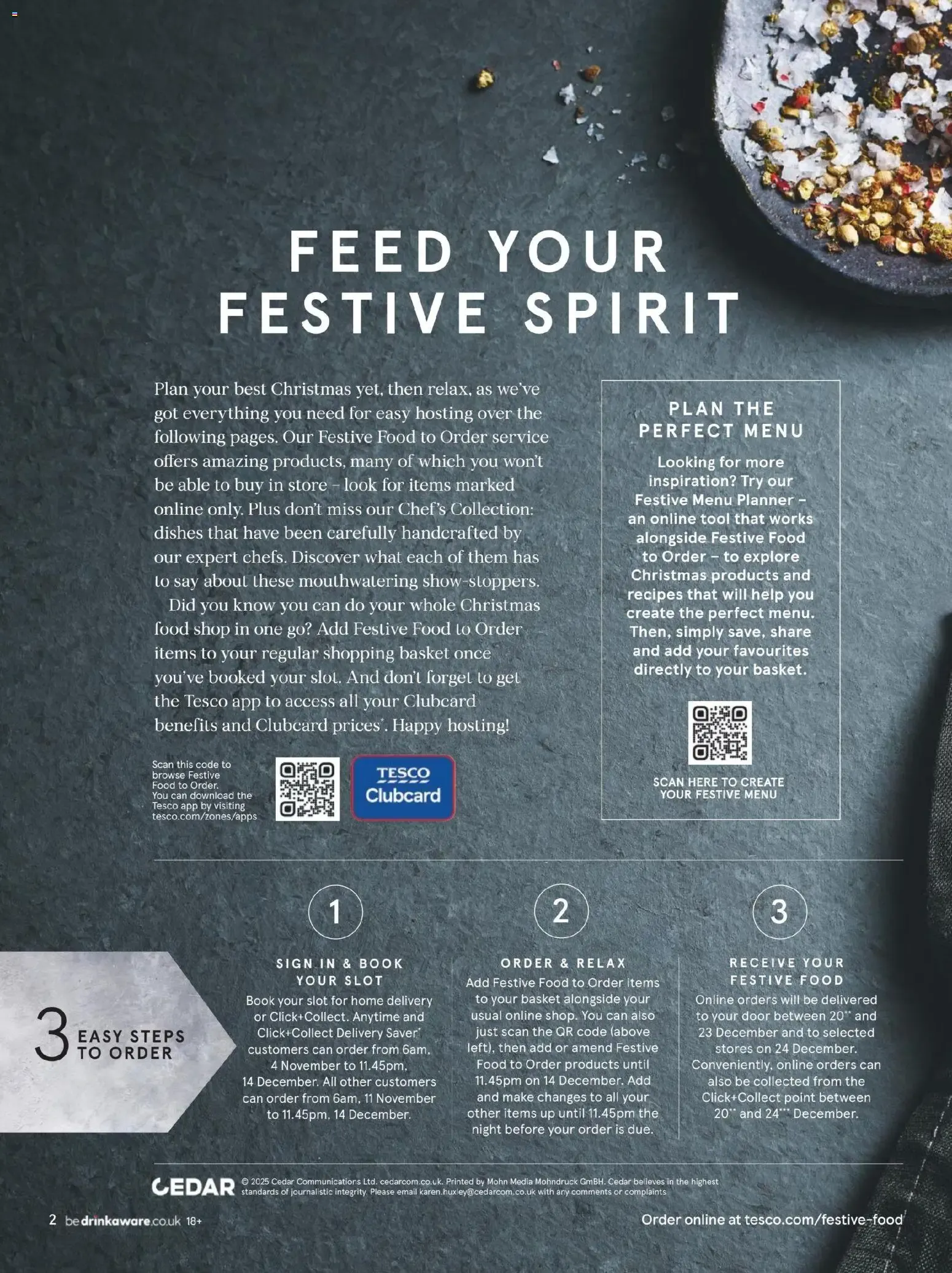 TESCO finest Festive Food to Order from 4 November to 31 December 2026 - Catalogue Page 2