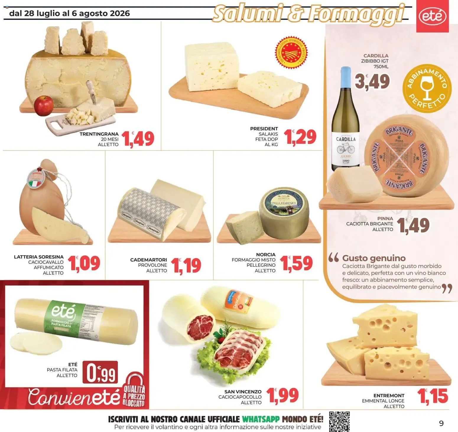 Eté volantino dal 28/07/2026 - online Offerte da 28 luglio a 6 agosto di 2026 - Pagina del volantino 9