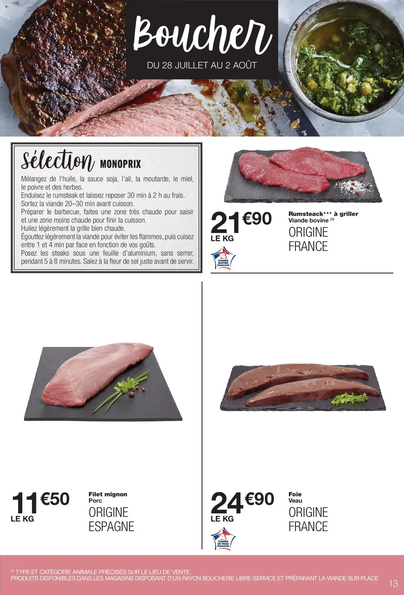 Monoprix catalogue à partir du 28/07/2026 - promo en ligne du 28 juillet au 9 août 2026 - Catalogue page 13
