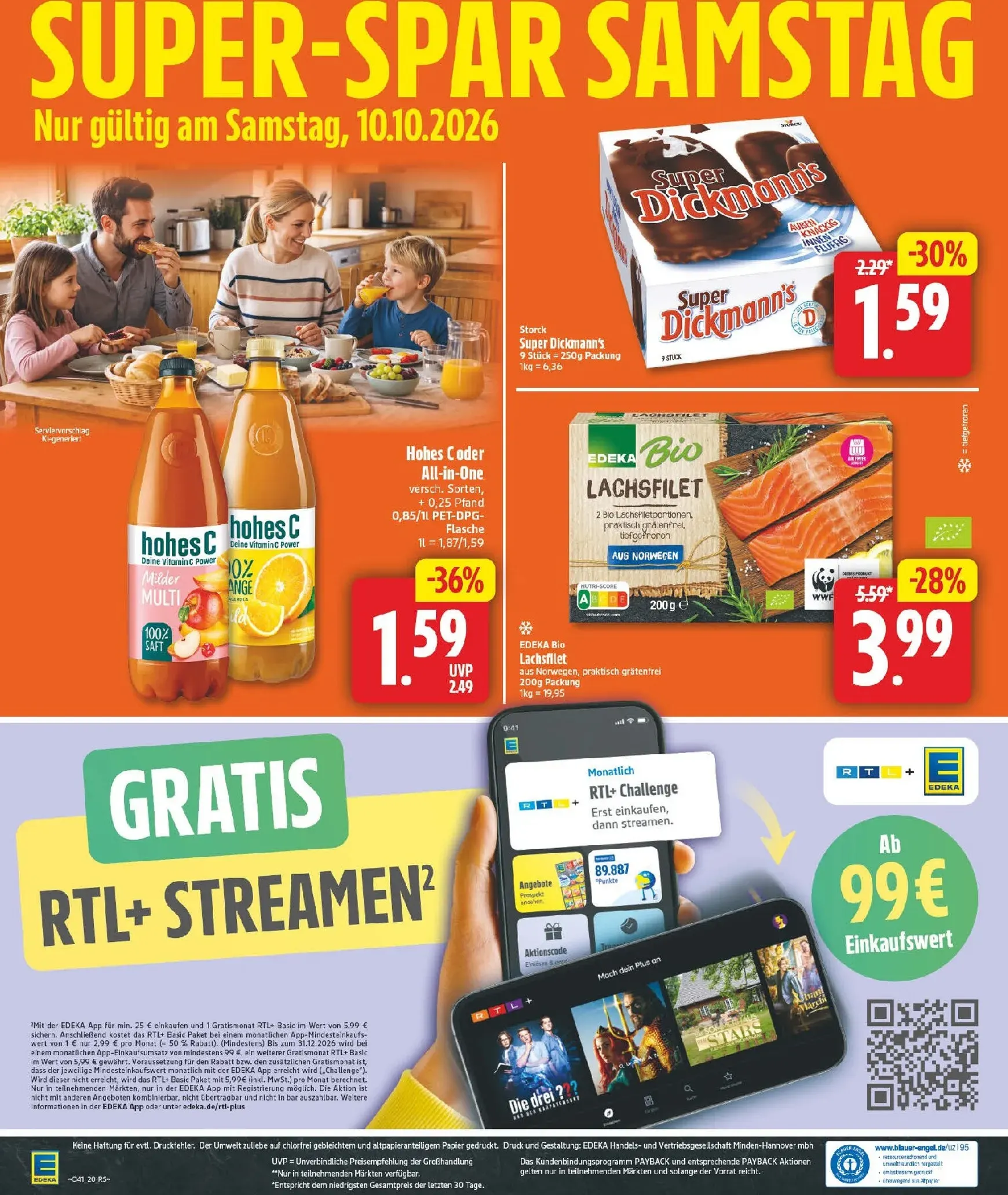 Edeka Prospekt nächste Woche – von Montag 05.10.2026 bis Samstag 10.10.2026 von 5. Oktober bis 10. Oktober 2026 - Prospekt seite 25