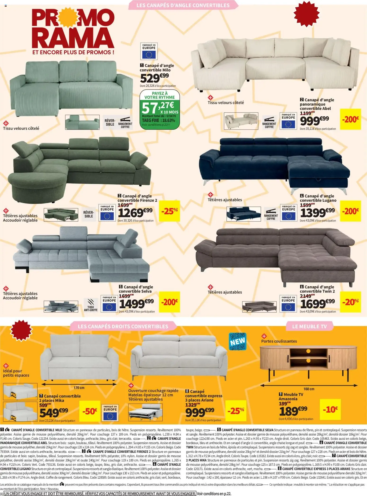 LE GRAND DESTOCKAGE PROMO RAMA Conforama du 13 octobre au 9 novembre 2026 - Catalogue page 2