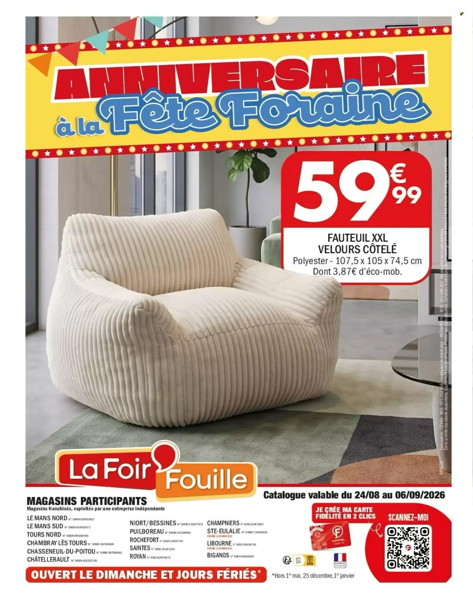 La Foir'Fouille: Anniversaire à la Fête Foraine du 26 août au 29 août 2026 - Catalogue page 24