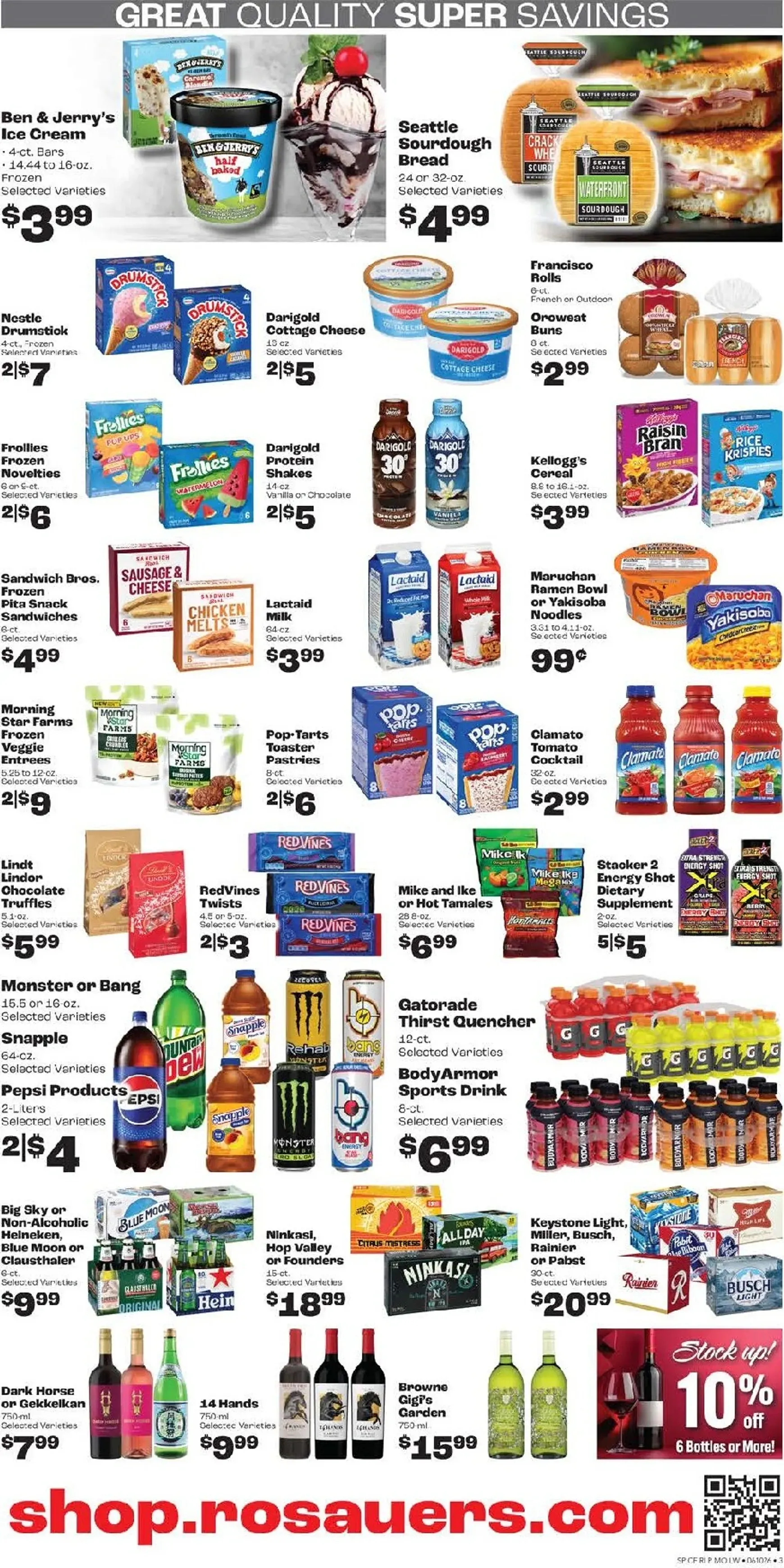 Weekly promotion Current Rosauers leaflet valid from Wednesday 06/10/2026 to Tuesday 06/16/2026 spanning from June 10 to June 16 2026 - Page 3 for Catalogue 365