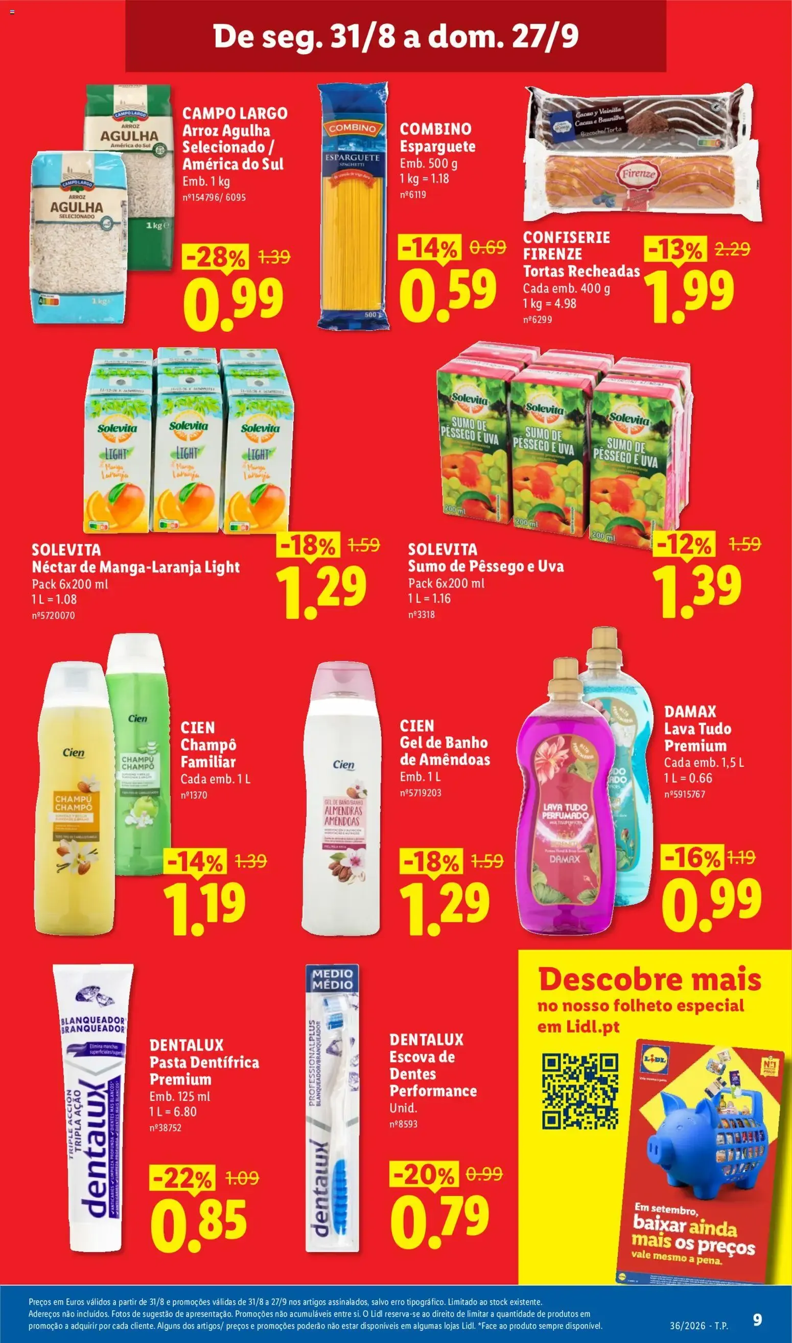 Folheto Lidl Poupança de 31 de agosto até 6 de setembro 2026 - Pagina 9