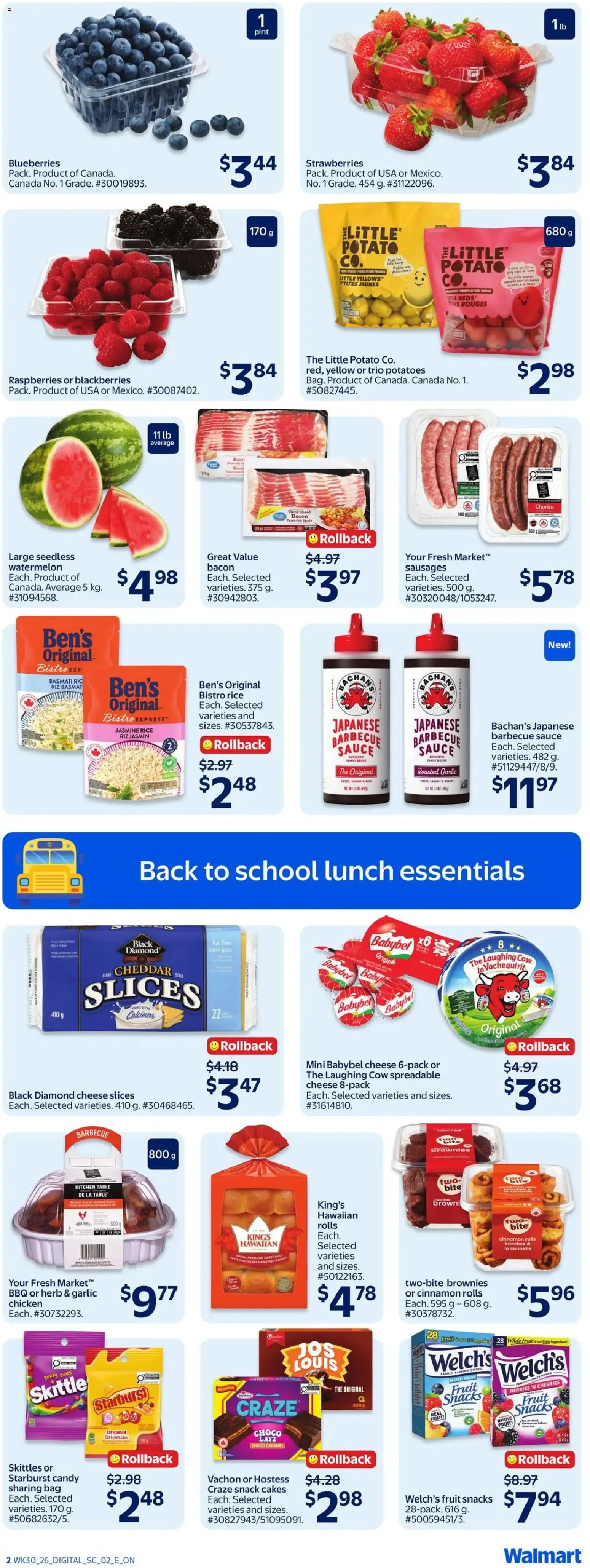 Walmart weekly flyer from Aug 20, 2026 > weekly specials & deals from August 20 to August 26 2026 - flyer page 3