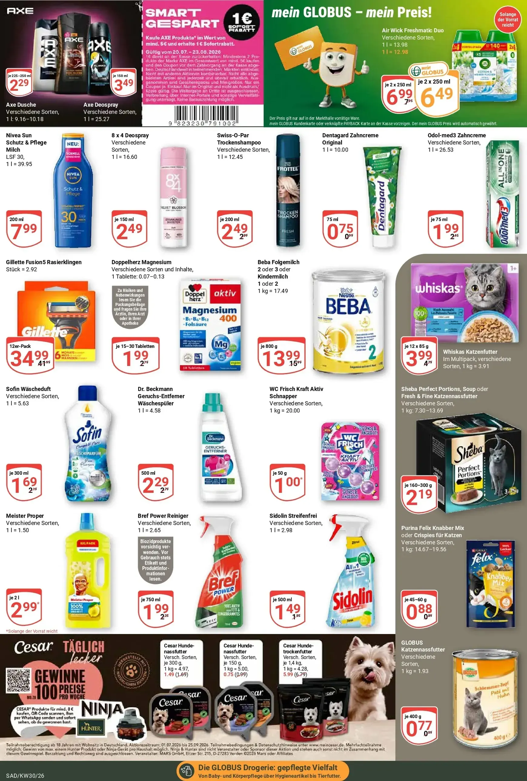 Globus - Globus: Wochenangebote Prospekt – von Montag 20.07.2026 bis Samstag 01.08.2026 von 20. Juli bis 1. August 2026 - Prospekt seite 18