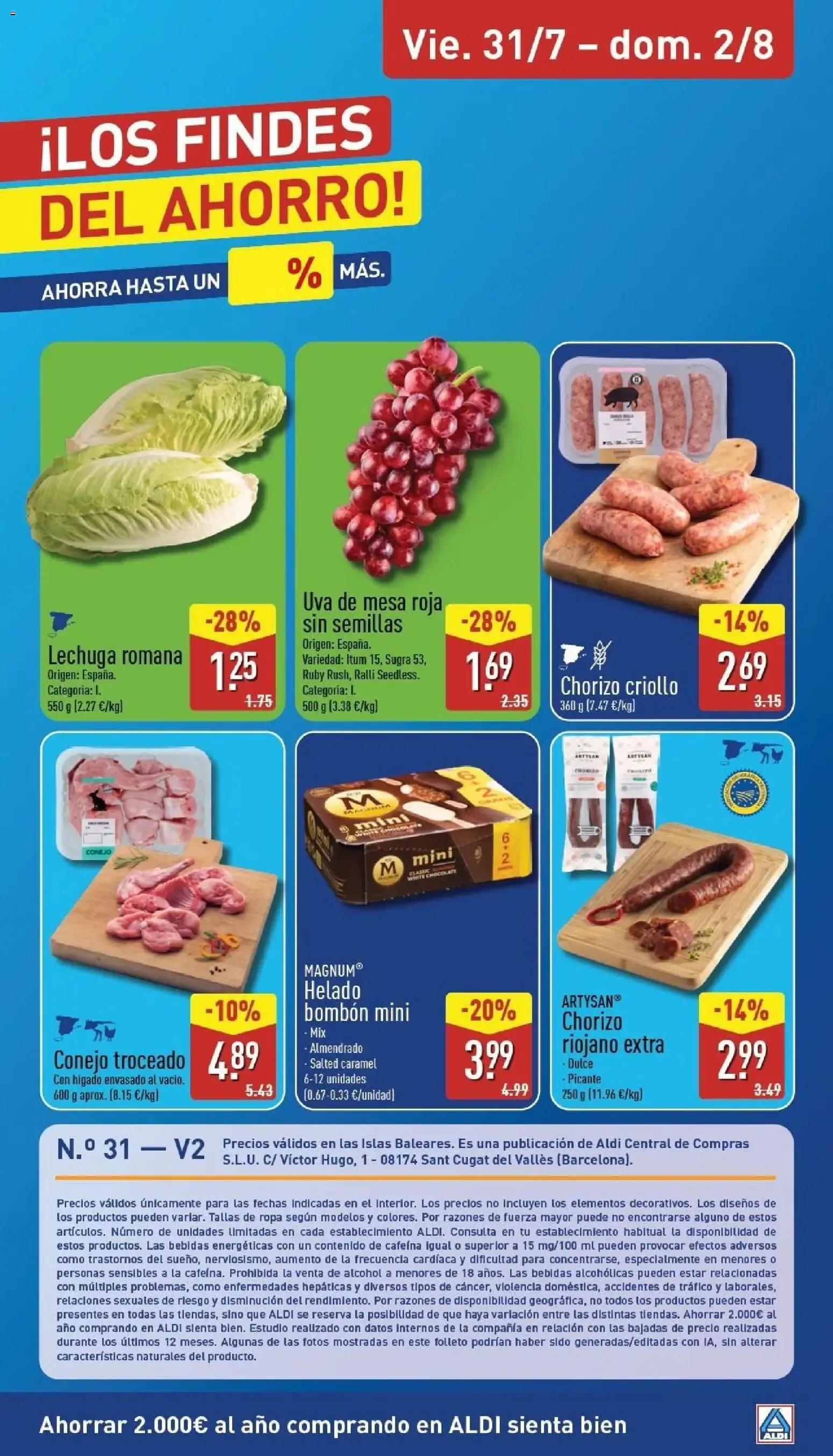 Catálogo de Aldi: Frescura a precios para tirarse a la piscina 27 de julio al 2 de agosto 2026 - Página 26