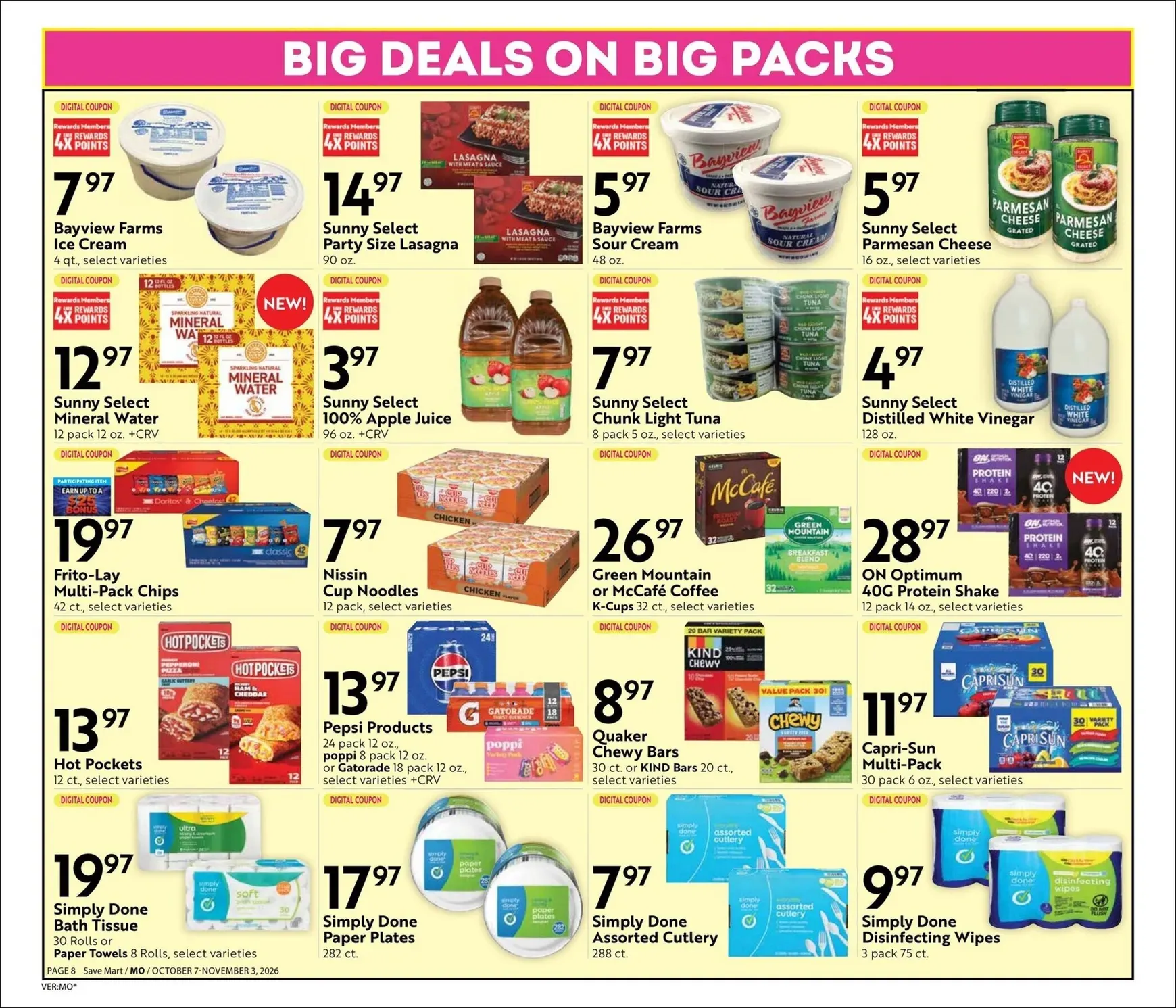 Weekly ad Current Save Mart - Steals & Deals leaflet valid from Wednesday 10/07/2026 to Tuesday 11/03/2026 from October 7 to November 3 2026 - Page 8