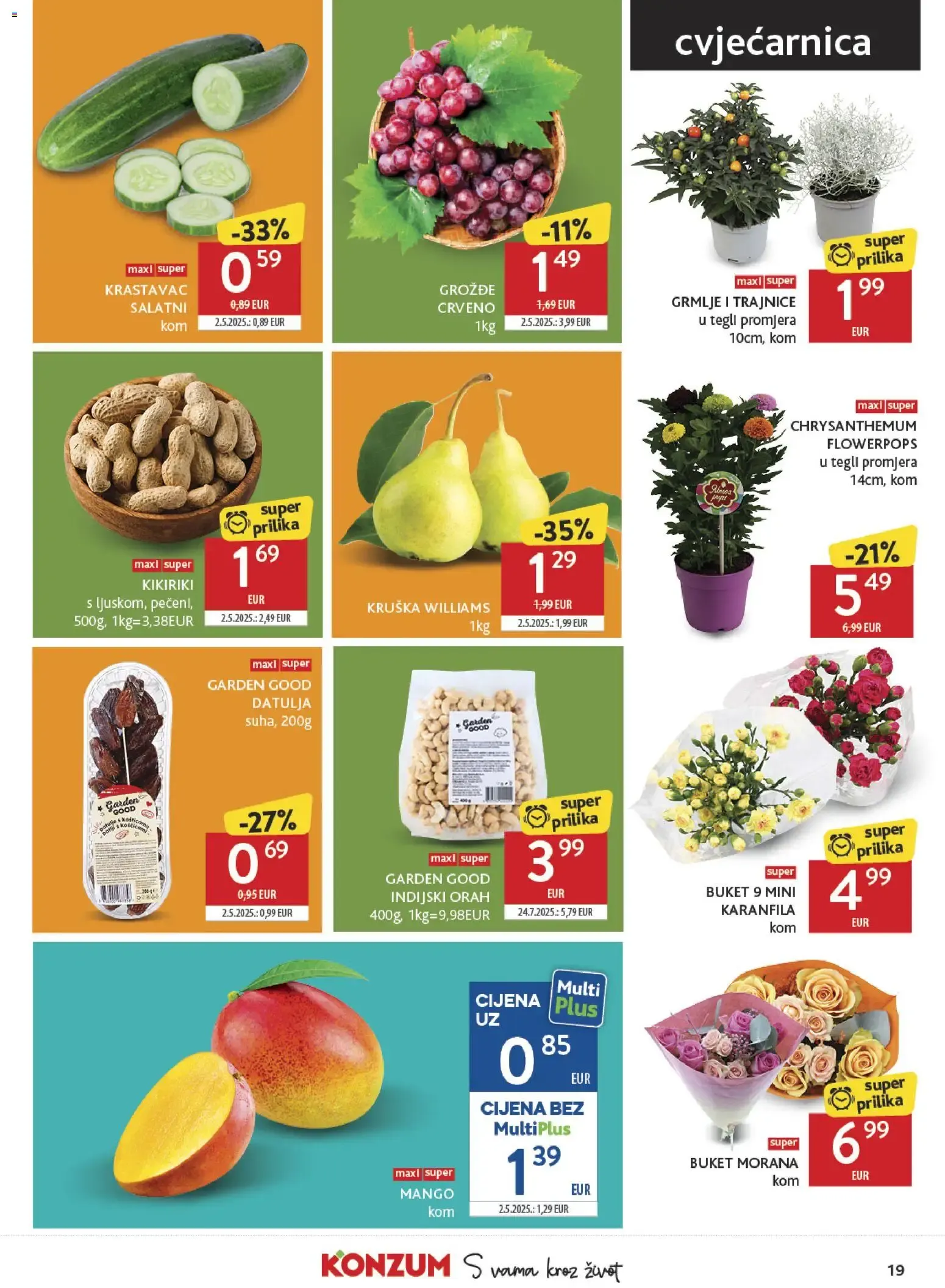 Katalog Konzum Katalog novi od 16.09.2026 na listanje > letak digitalni od 16. rujna do 22. rujna 2026. - Pregled Stranica 19
