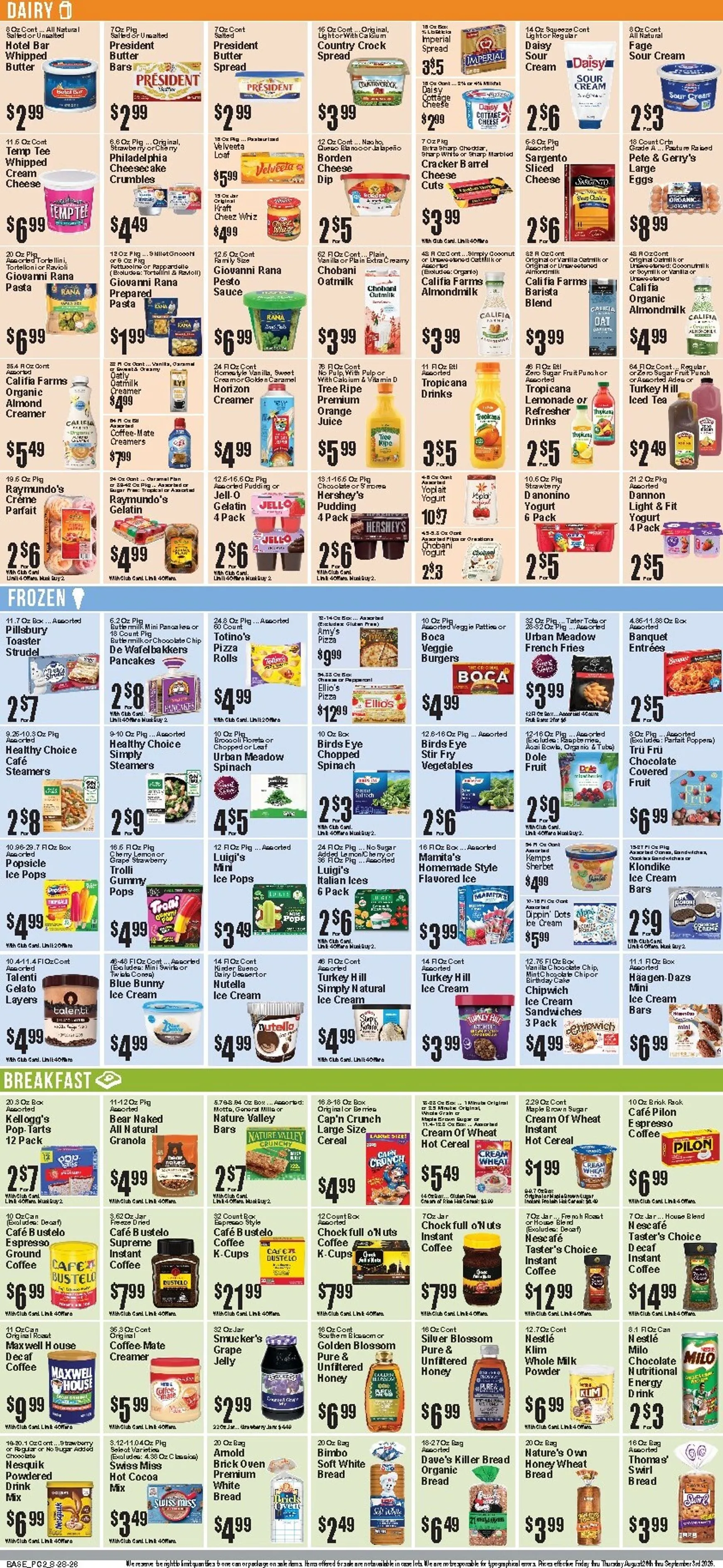 Weekly ad Current Food Universe leaflet valid from Friday 08/28/2026 to Thursday 09/03/2026 from August 28 to September 3 2026 - Page 3