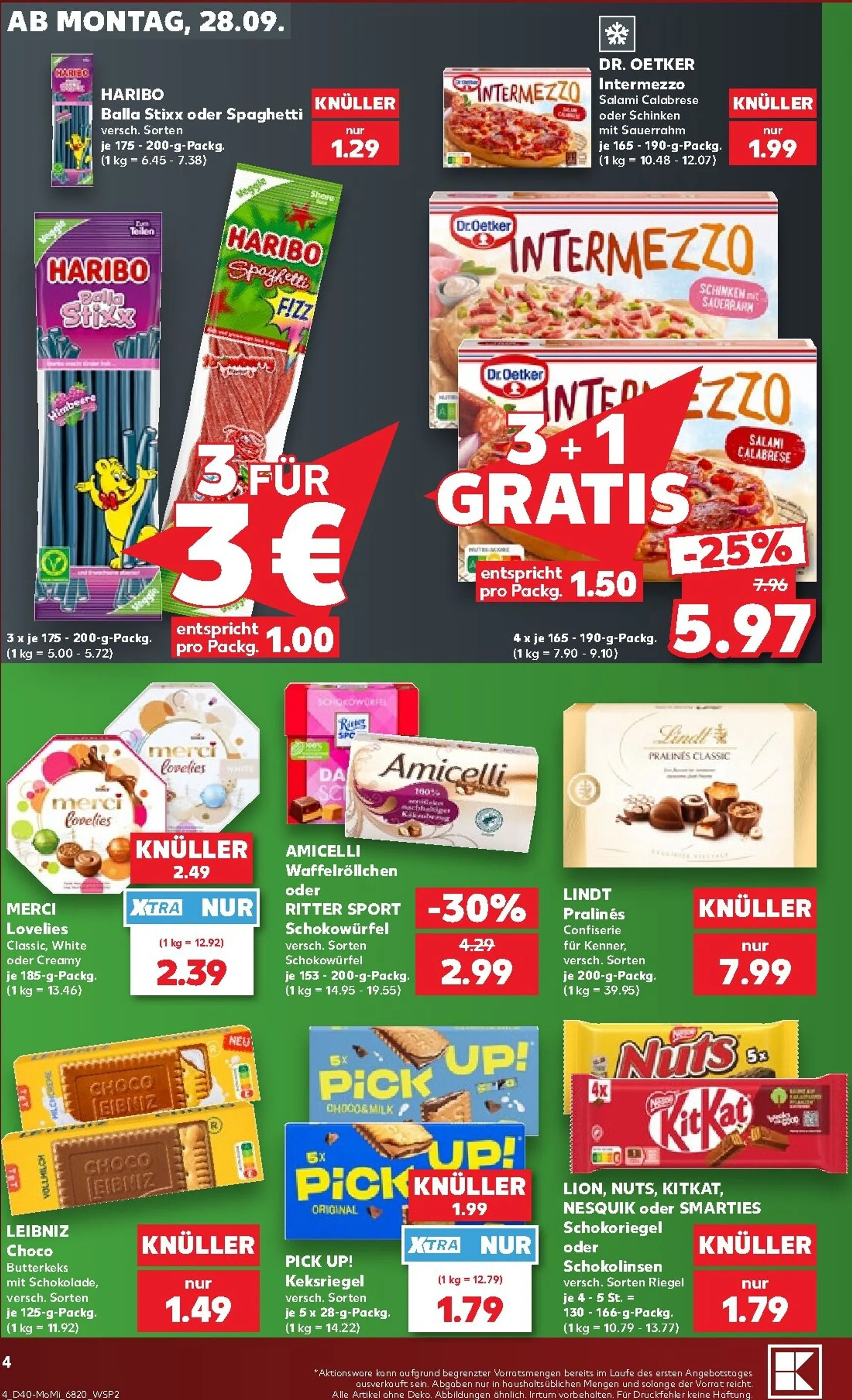 Kaufland - Richtig Sparen Prospekt nächste Woche – von Montag 28.09.2026 bis Mittwoch 30.09.2026 von 28. September bis 30. September 2026 - Prospekt seite 4