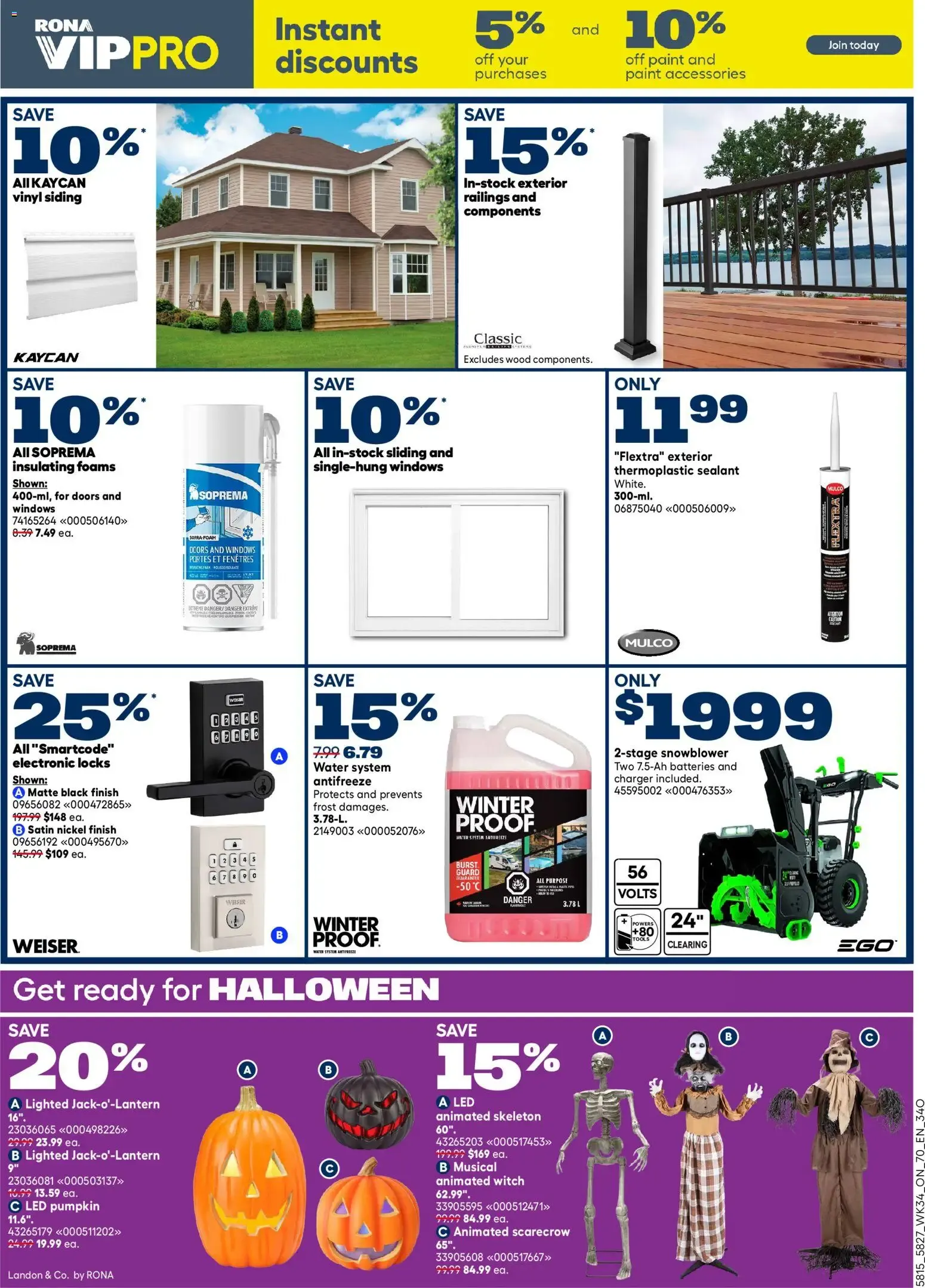 Rona weekly flyer from Sep 17, 2026 > weekly specials & deals from September 17 to September 30 2026 - flyer page 2