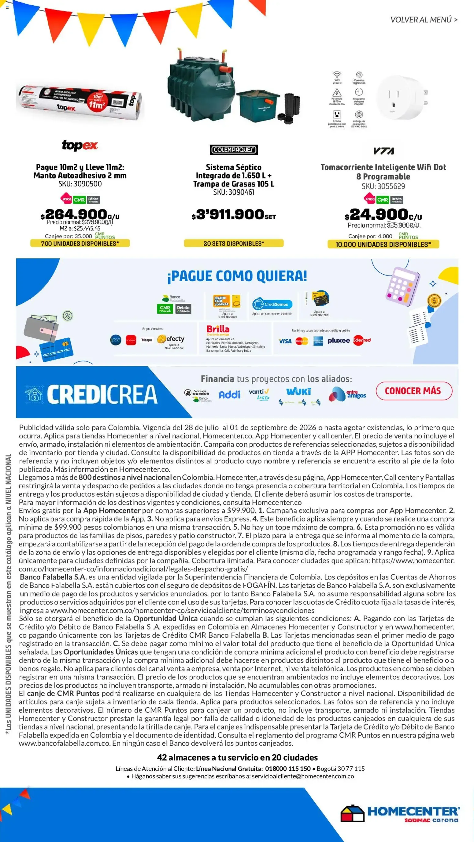 Catalogo de Cumpleaños Homecenter 28 de julio al 1 de septiembre 2026 - Pag 14