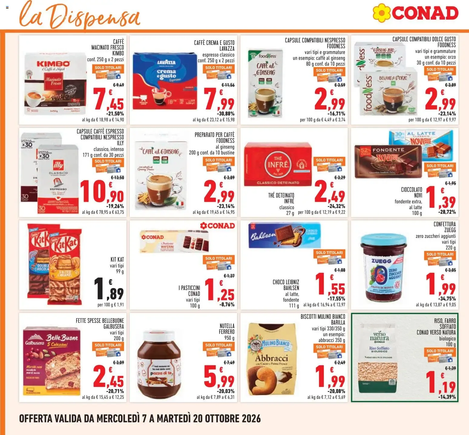 Anteprima volantino Conad dal 07/10/2026 prossima settimana da 7 ottobre a 20 ottobre di 2026 - Pagina del volantino 14
