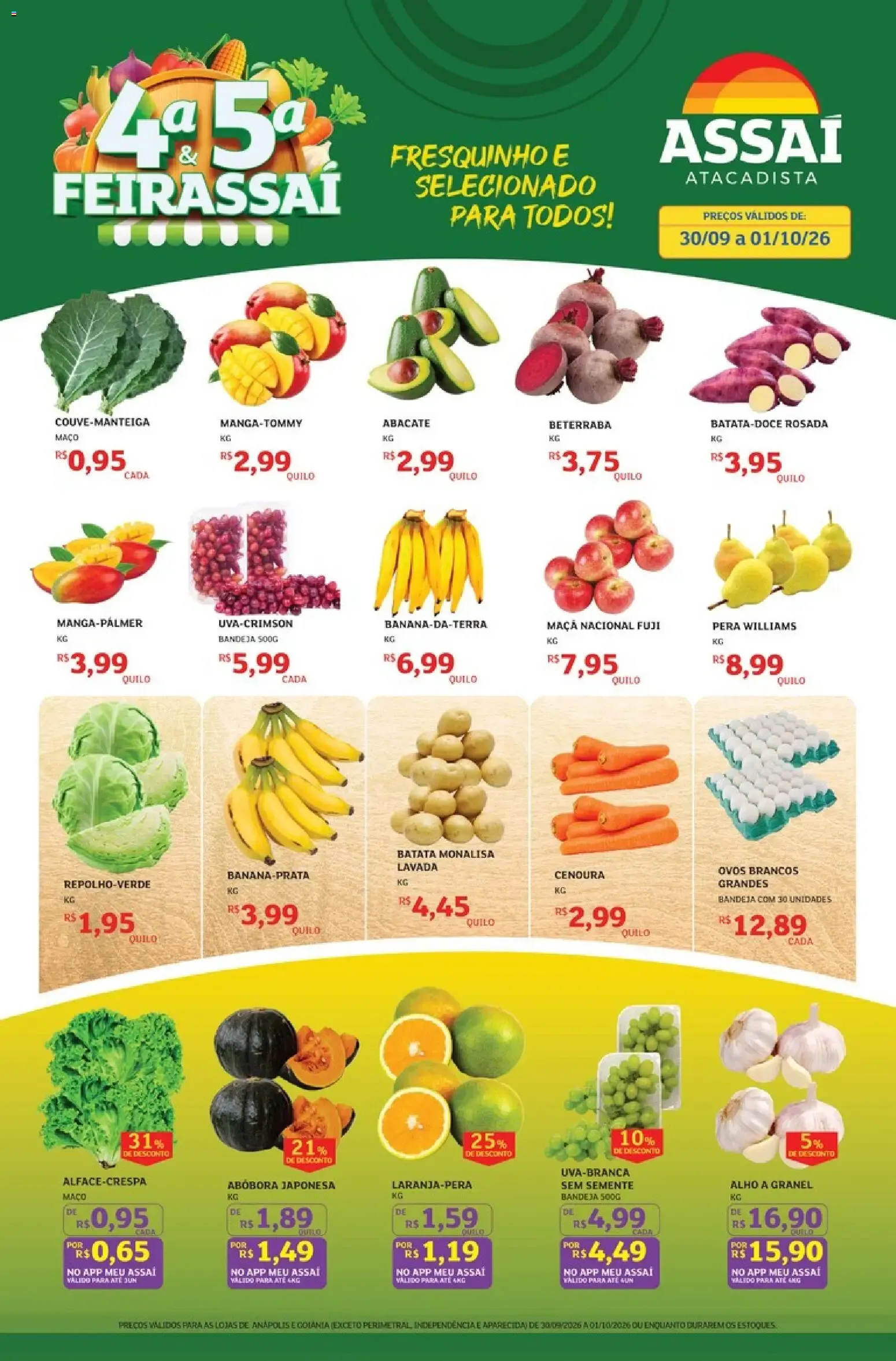 Encarte de Assaí Atacadista ofertas - GO de 30/09/2026 | Promoções Online 30 de setembro até 1 de outubro 2026 - Pagina 1