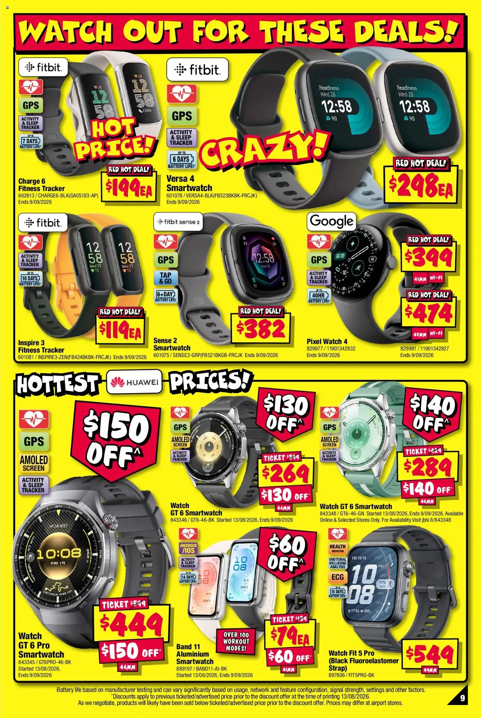 JB Hi-Fi Deals for Dad! Fitness, Wearables & Outdoor! - Catalogue valid from 24 August to 6 September 2026 - page 9