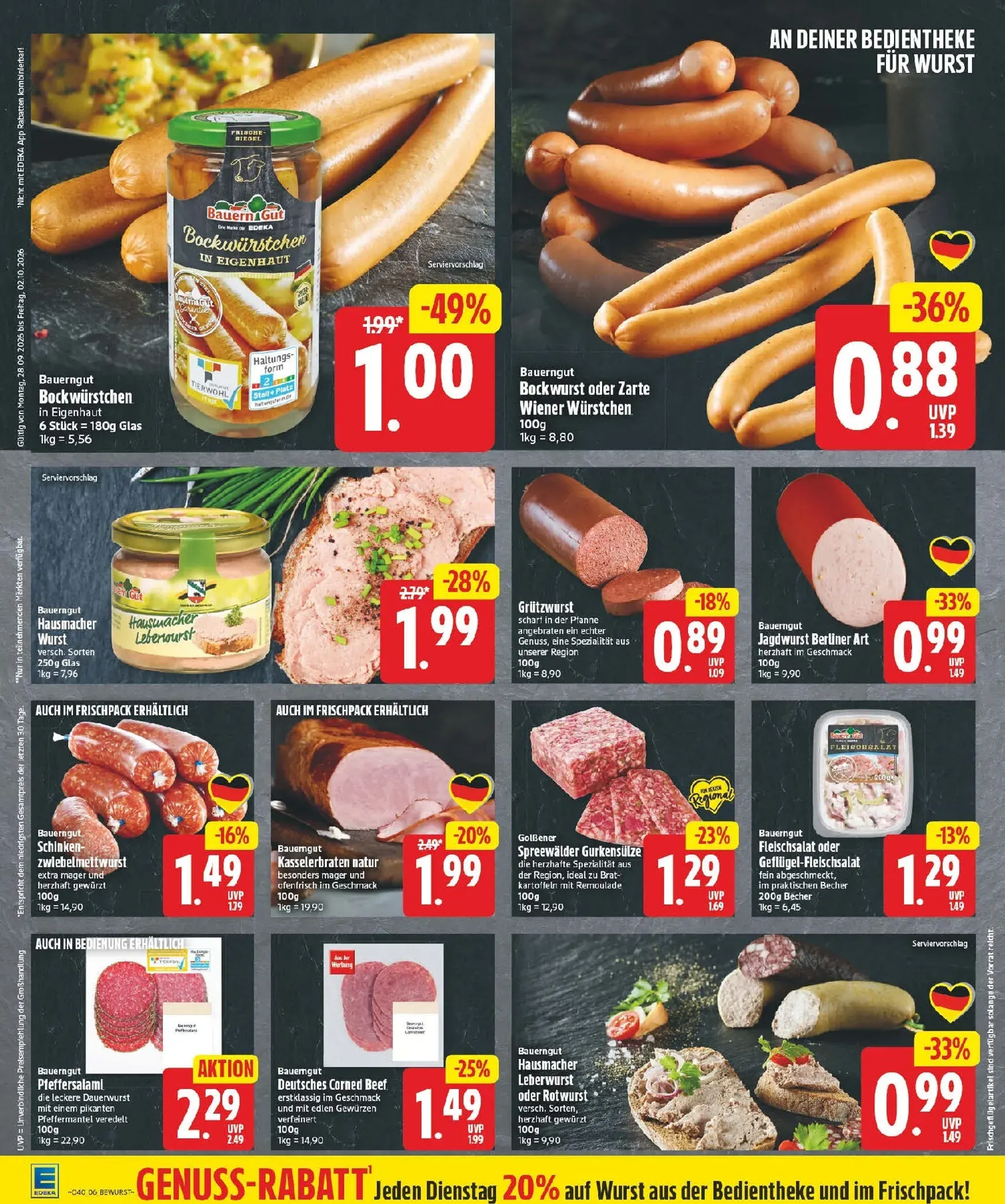 Edeka Prospekt – von Montag 28.09.2026 bis Freitag 02.10.2026 von 28. September bis 2. Oktober 2026 - Prospekt seite 6