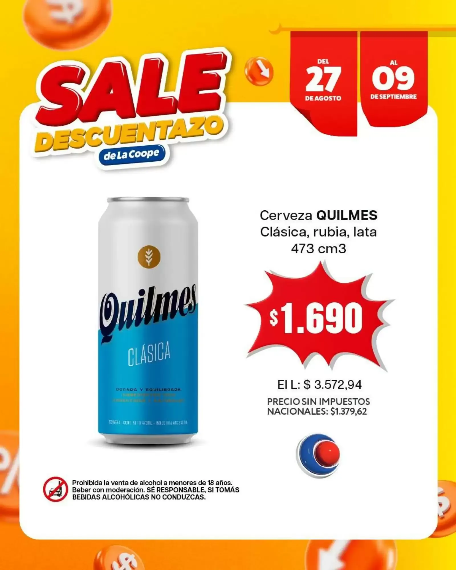 Ofertas de Sale Descuentazo de La Coope 27 de agosto al 9 de septiembre 2026 - Página 5 del catálogo