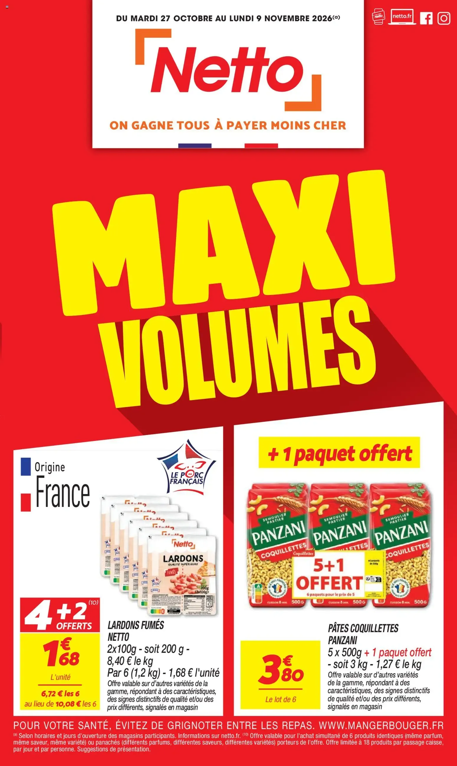 Netto catalogue à partir du 27/10/2026 - promo en ligne