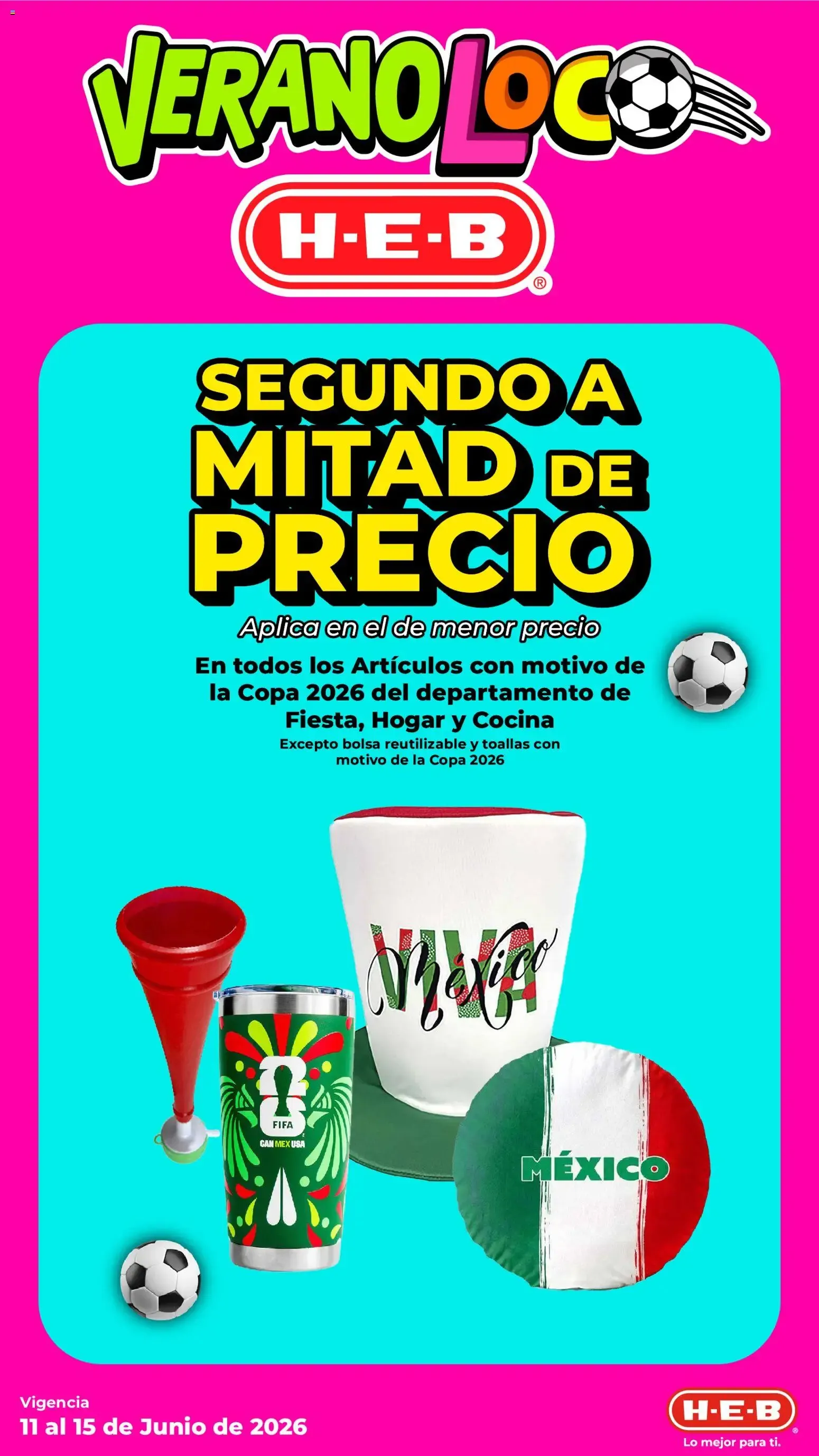 Catálogo de H-E-B folleto Verano loco (11/06/2026 - 15/06/2026) - catálogo en línea 11 de junio al 15 de junio 2026 - Pagina 10