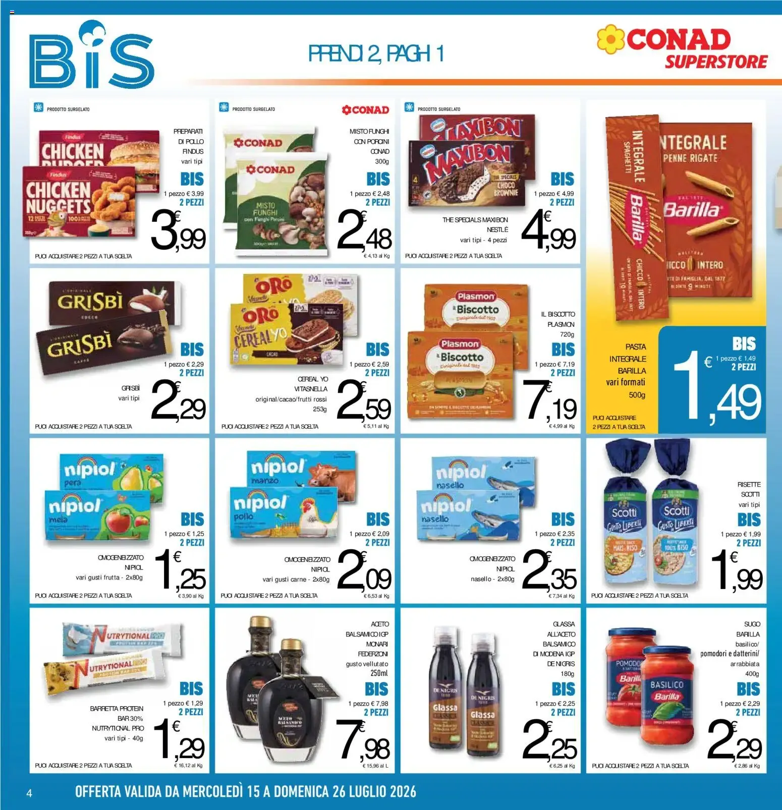Volantino Conad dal 15/07/2026 > Anteprima da 15 luglio a 26 luglio di 2026 - Pagina del volantino 4
