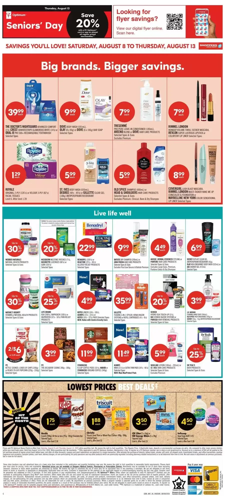 Shoppers Drug Mart flyer week 32 from August 8 to August 13 2026 - flyer page 4