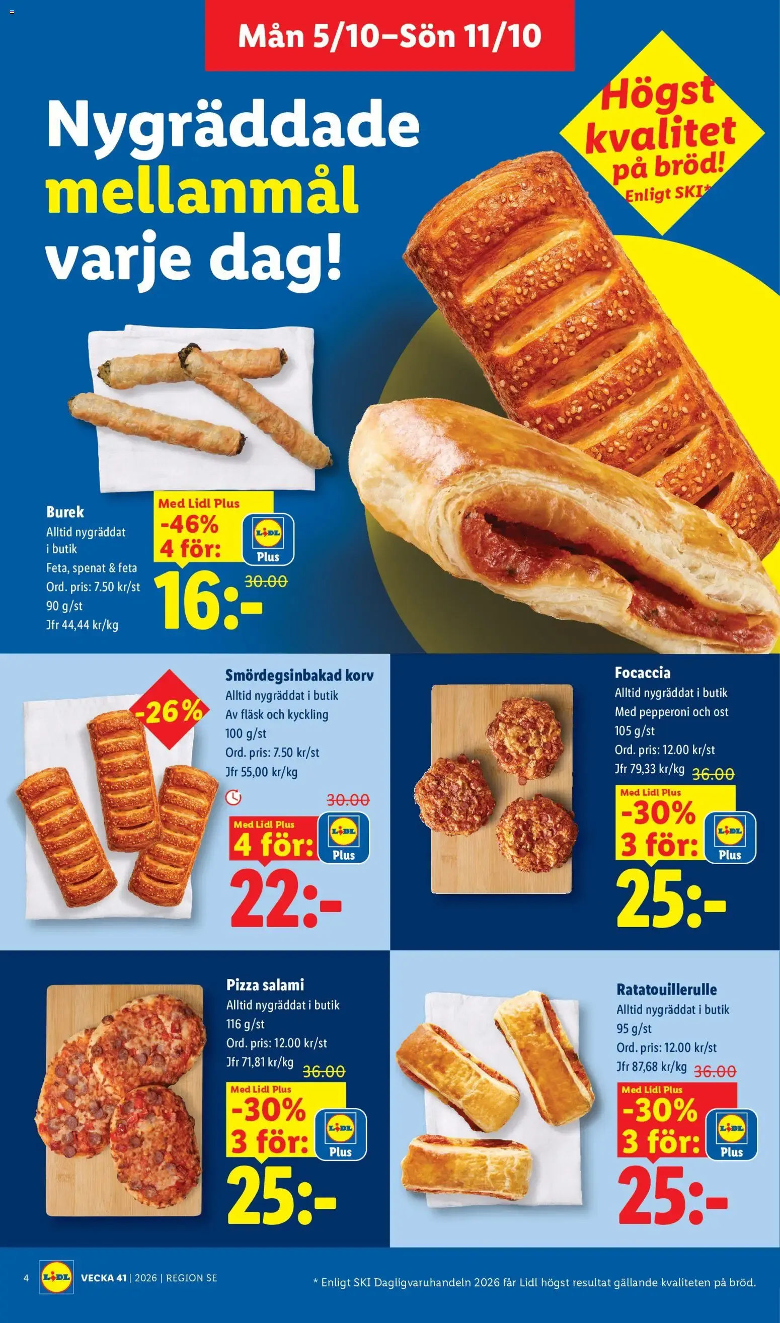 Lidl erbjudanden från 05/10/2026 - 11/10/2026 > Reklamblad nuvarande rabatter från 5 oktober till 11 oktober 2026 - Reklamblad sidor 5