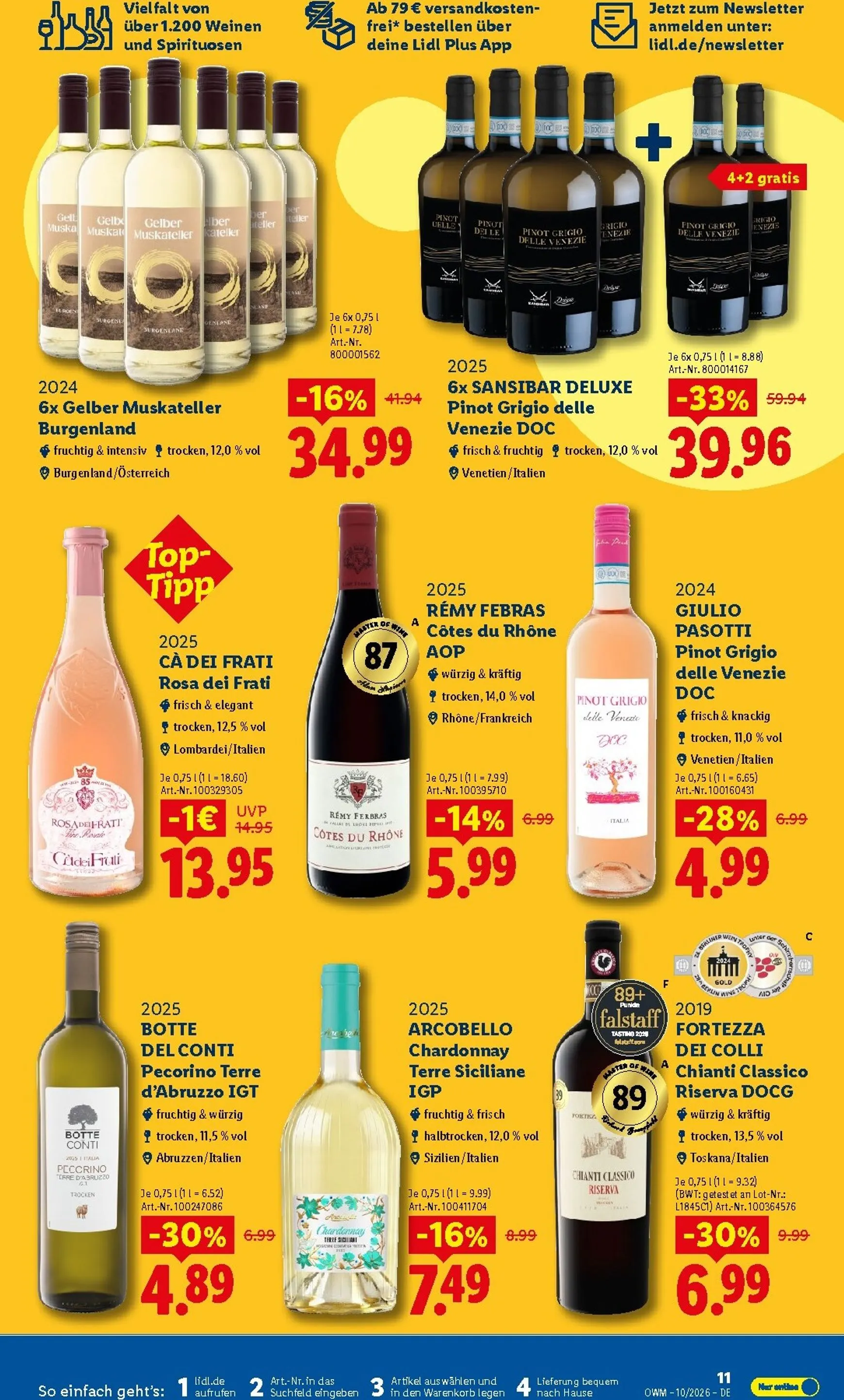 Lidl - Wein & Spirituosen Prospekt – von Donnerstag 01.10.2026 bis Samstag 31.10.2026 von 1. Oktober bis 31. Oktober 2026 - Prospekt seite 11