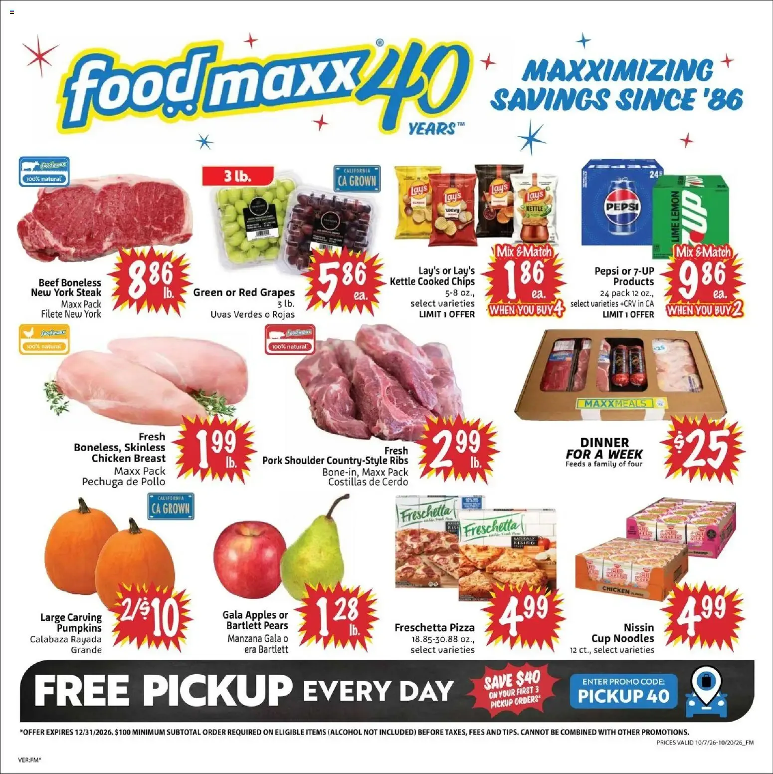 FoodMaxx Weekly Ad - NV (10/07 - 10/20 2026) - Flyer
