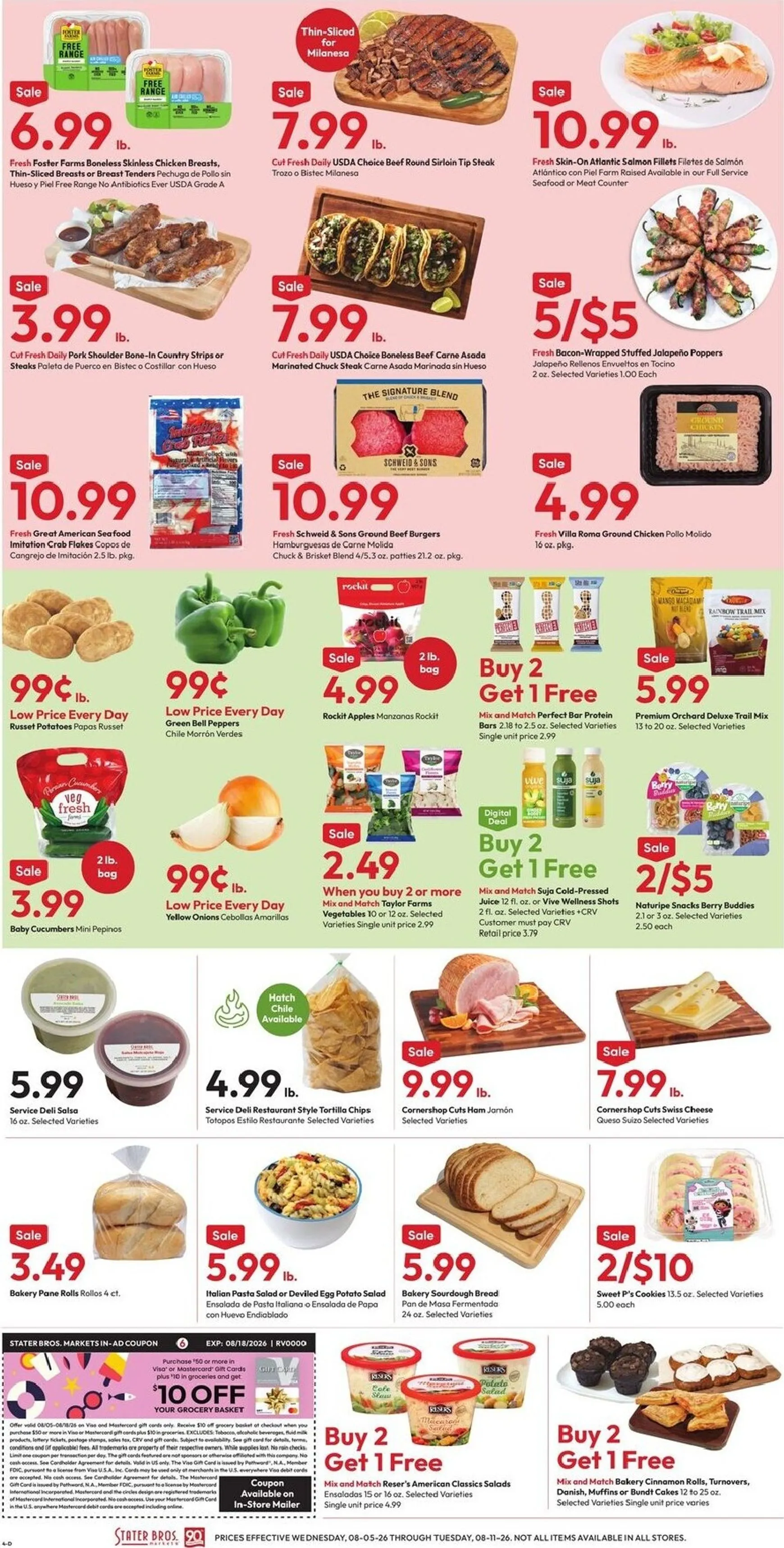 Weekly ad Stater Bros. 90th Anniversary Sales Brochure from August 5 to August 11 2026 - Page 4